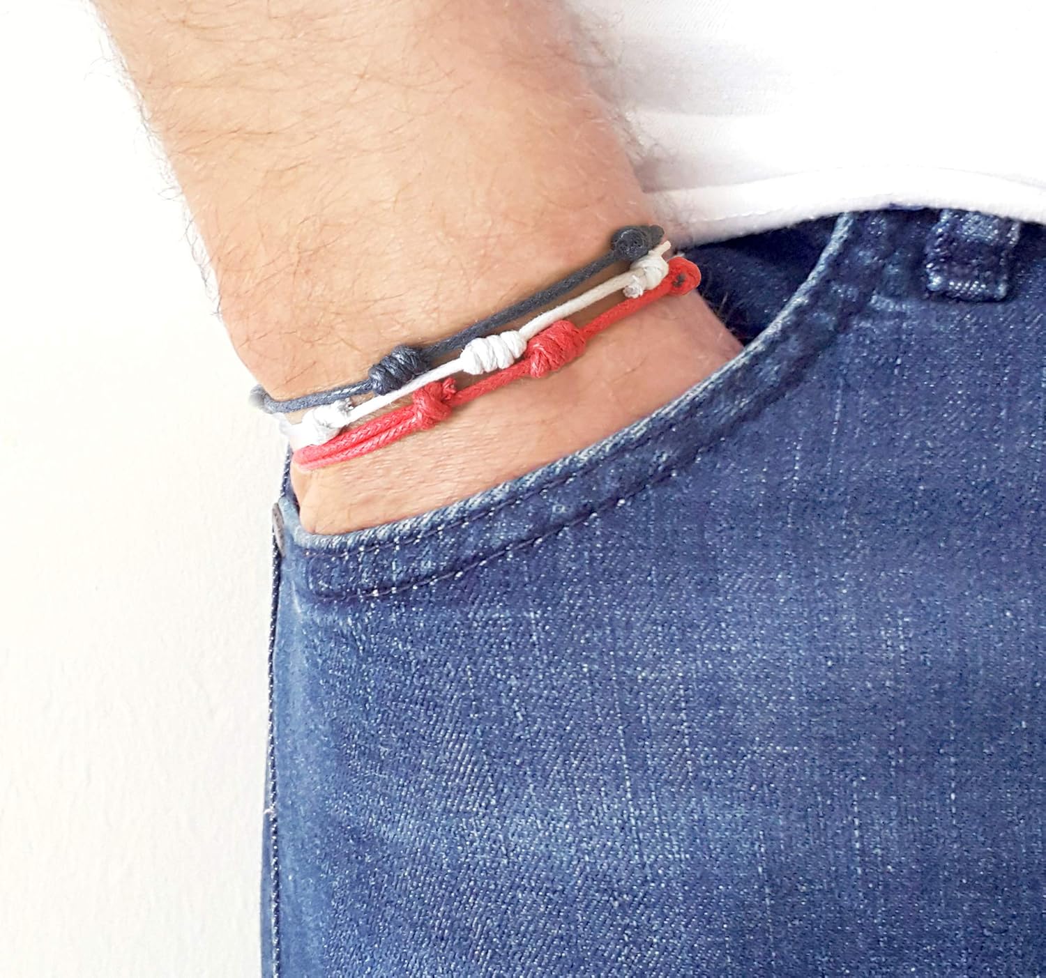 Mens cotton bracelet Clearance