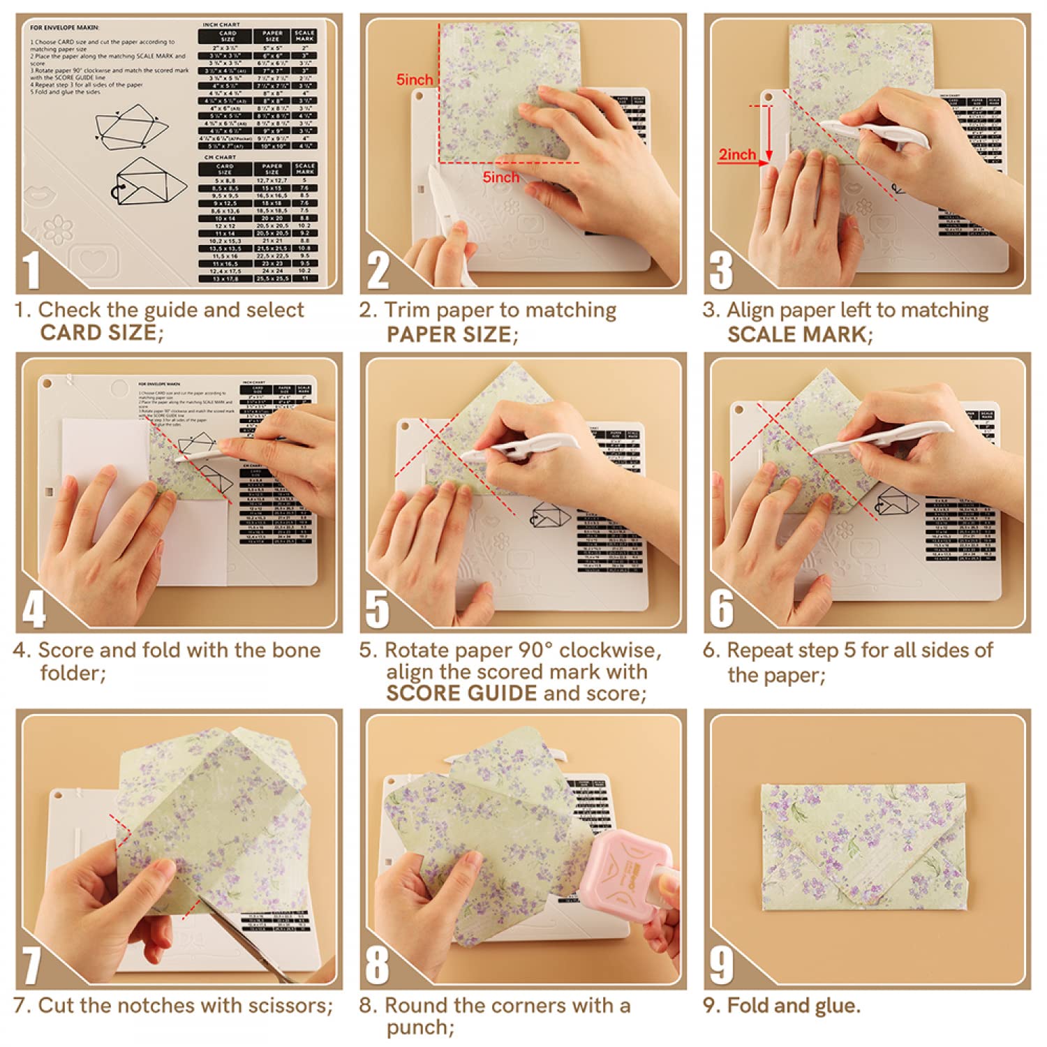 Juego de 3 recortadoras de papel para manualidades, 12 formas en 1 con mini tablero de puntuación y perforadora de papel 3 en 1 de esquina para hacer álbumes de recortes, hacer sobres, cupones y fotos