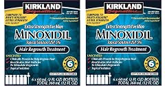 Kirkland Minoxidil 5 percentage Extra Strength Hair Loss Regrowth Treatment Men 2 Pack 6 Months Supply