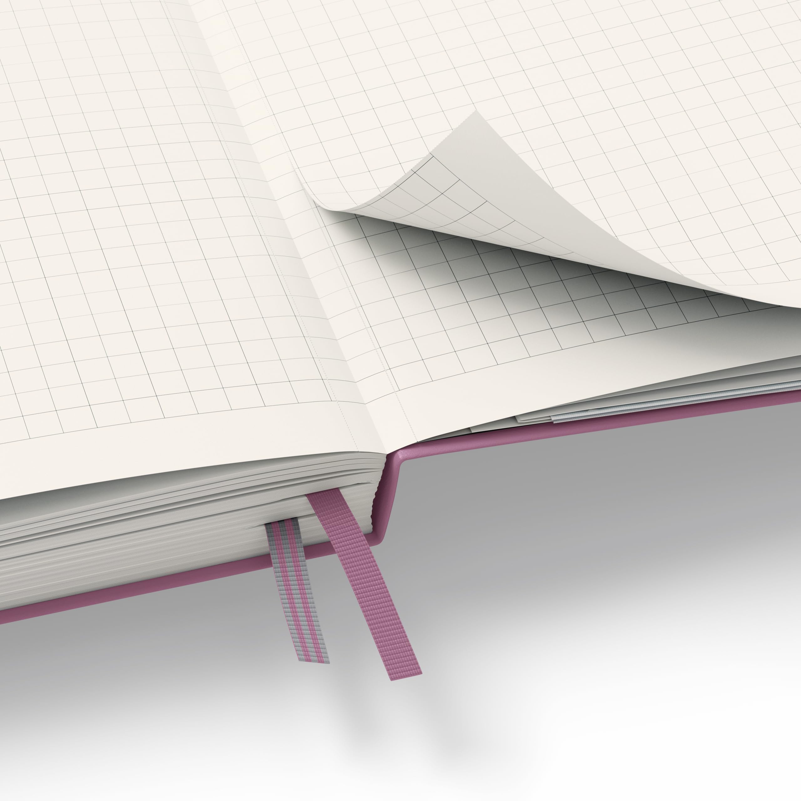 LEUCHTTURM1917 372187 Libreta Medium (A5) 145 x 210 mm, Tapa Dura, 251 páginas numeradas, Dusty Rose, Cuadriculada