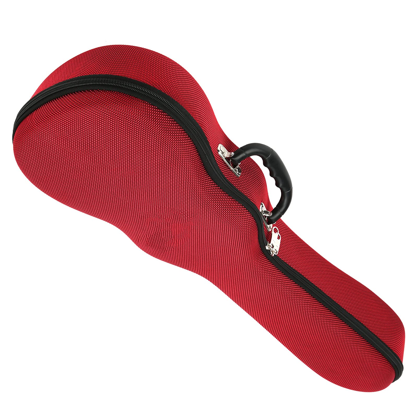 Custodia Impermeabile per Ukulele Rinforzata da 23/24 Pollici con Manici Rinforzati per un Facile Trasporto (Rosso da 23/24 pollici)