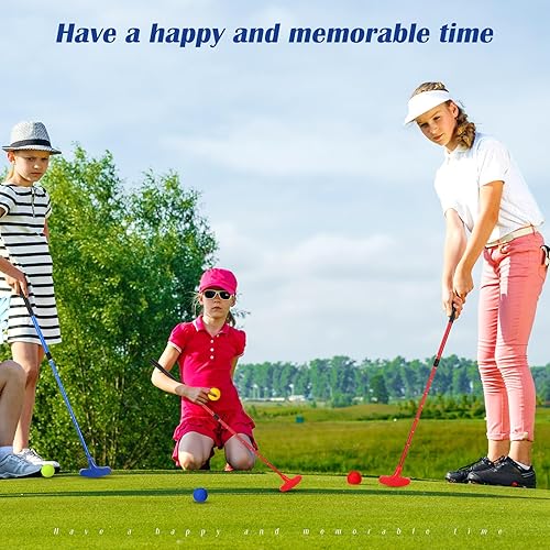 Vista 61 de Hiboom Putters de golf para hombres y mujeres, putter de golf de dos vías con 4 pelotas de golf, longitud ajustable, para niños, a granel