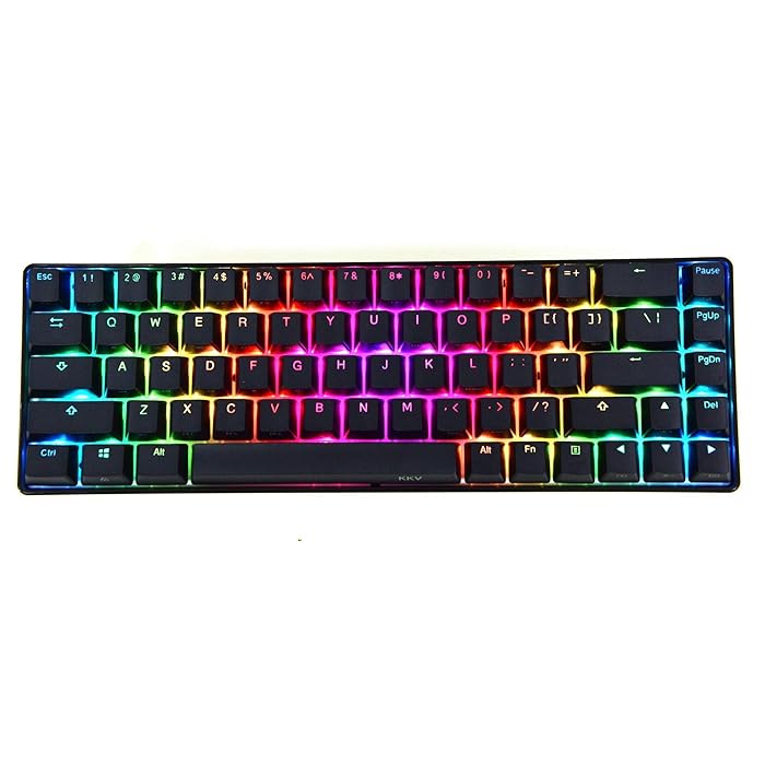 Buy KKV 68 Keys RGB Mechanical Gaming Keyboard,65 Layout Compact PBT