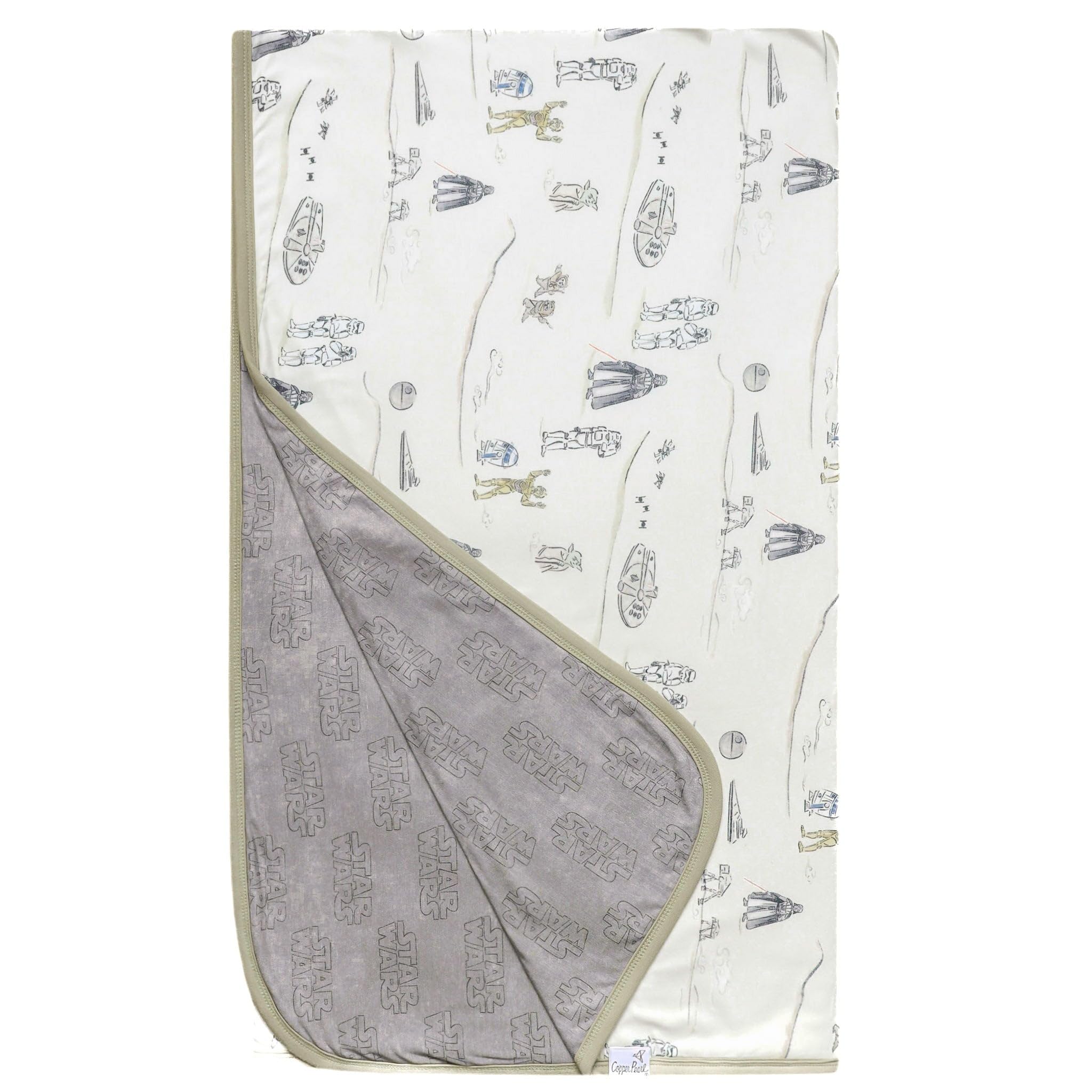 Jumbo Premium Knit 3 Layer Stretchy Throw Blanket "Tatooine™" by Copper Pearl