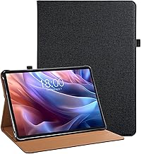 Vakarey für Teclast T65 Max Hülle,Multi Angle Unterstützung Stoßfeste Silikon Hülle für TECLAST T65 Max Tablet 13 Zoll,Schwarz