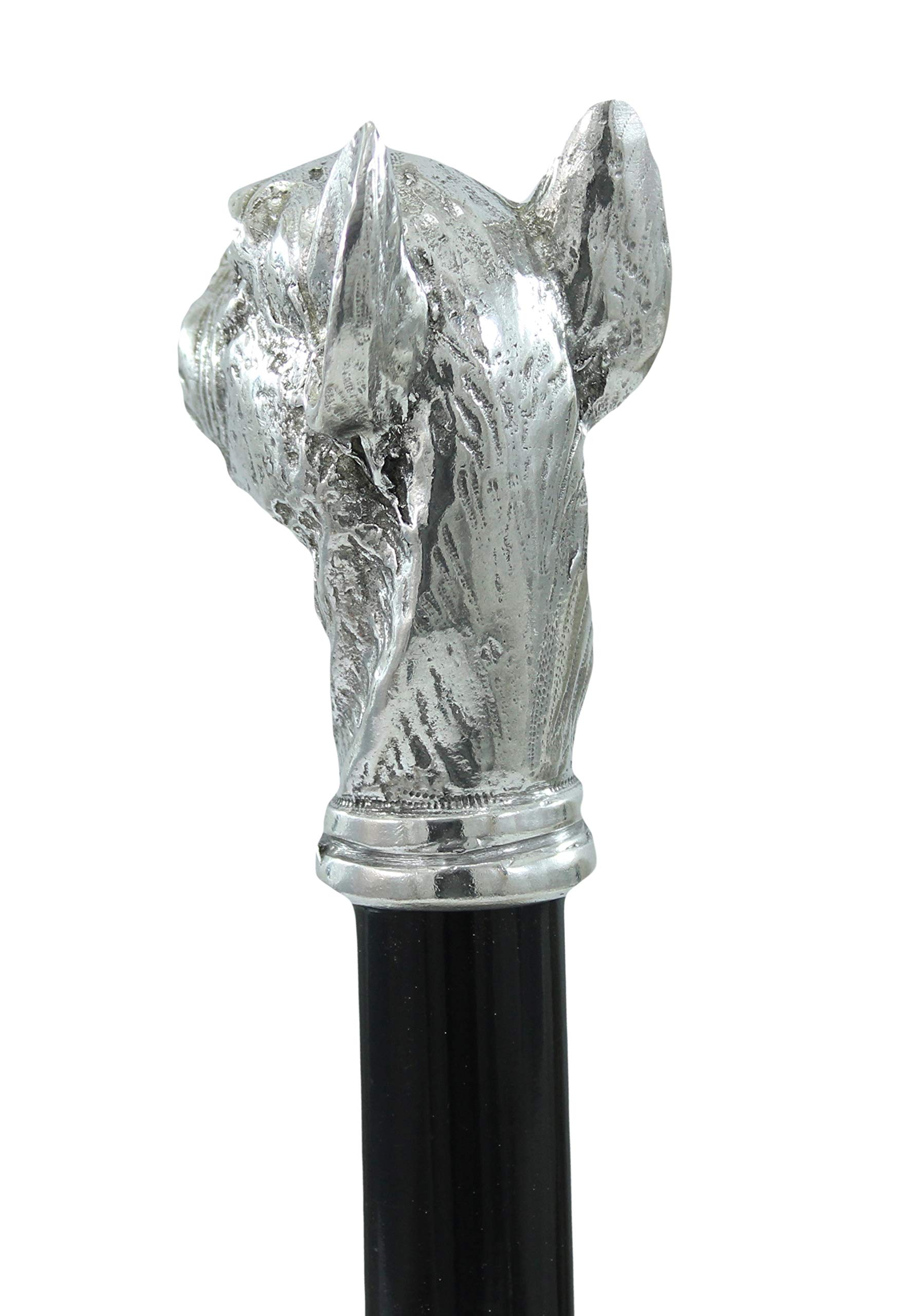 Cavagnini Bastón de Paseo Hombre Elegante en Madera para Bodas de Lujo Novio en estaño cincelado Made in Italy.