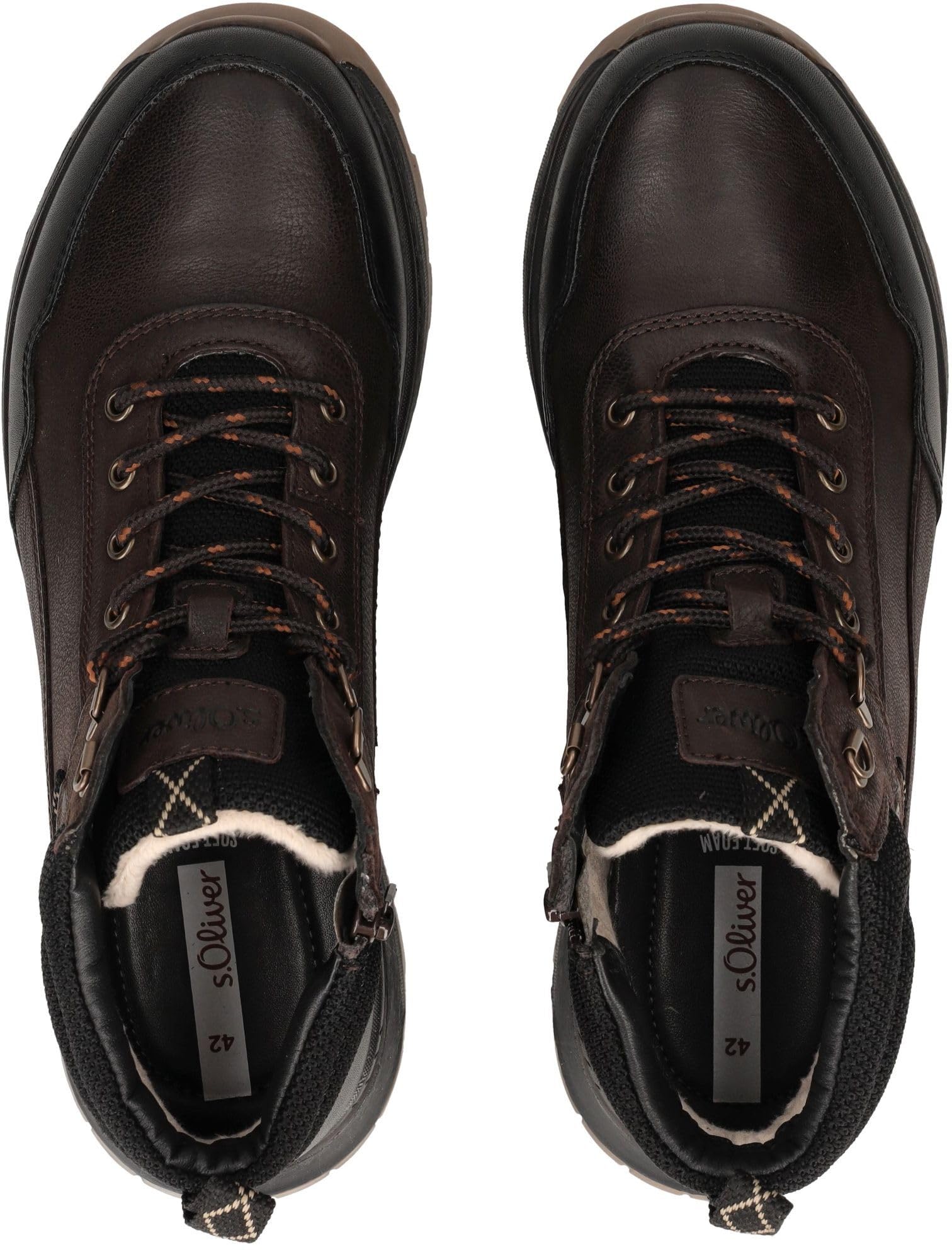 s.Oliver Herren Lace Boot Flat 5-15227-45, Stivaletto Uomo