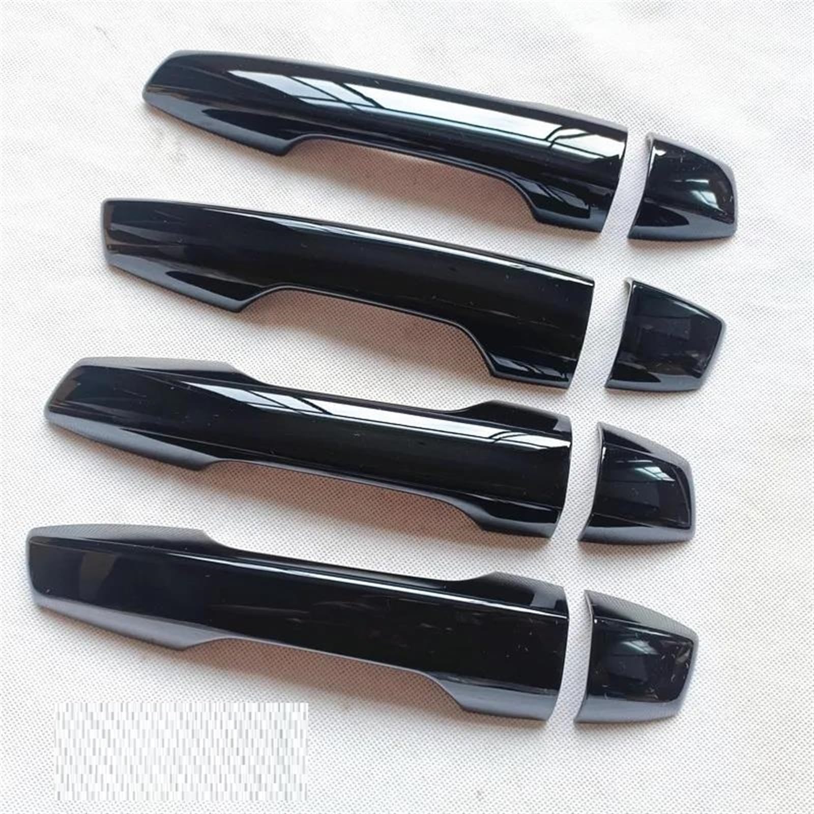 KJHOPY Accessories for Mitsubishi for Outlander 2022 2023 2024 LHD Car Exterior Door Handle Cover Trim Plastic Gloss Black Exterior Door Handle(Style1)
