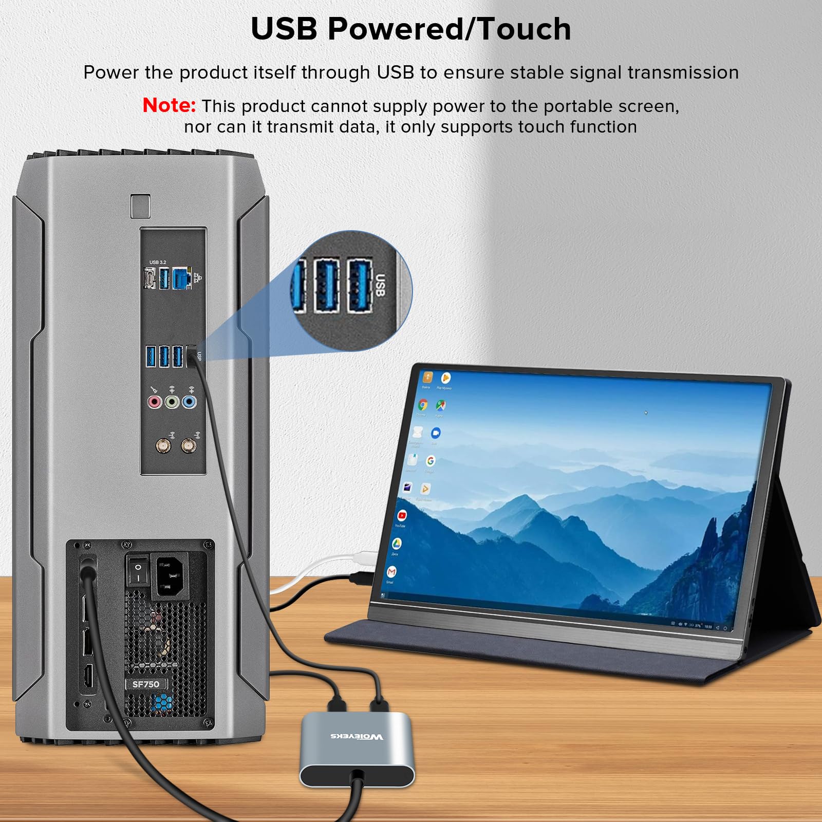 Adaptador USB C A DisplayPort USB C Macho A Mini DP Hembra 8K 60Hz Para