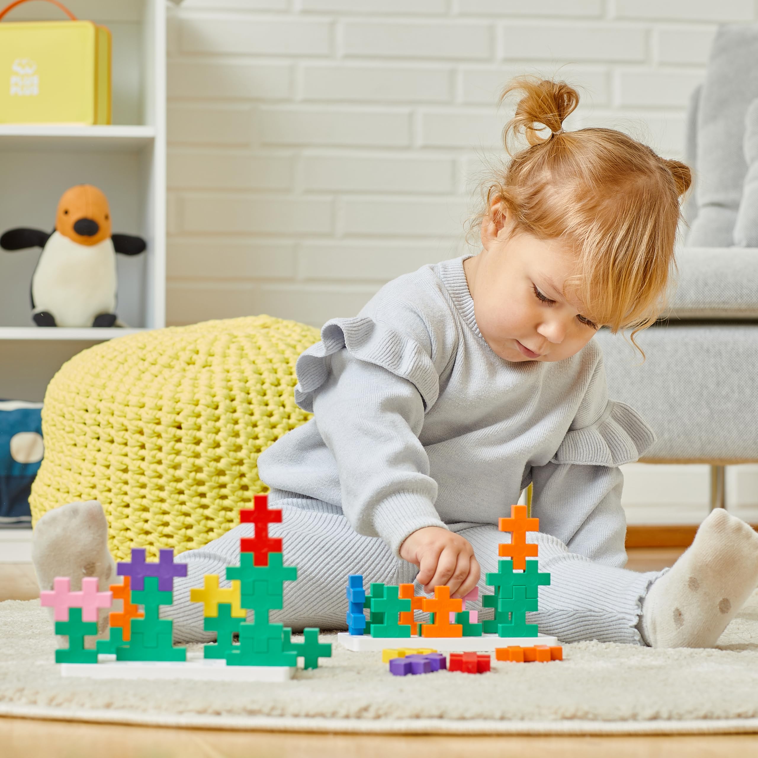 Plus-Plus 9603413 Big Box kreatywne klocki konstrukcyjne, genialna zabawka konstrukcyjna, 200 części