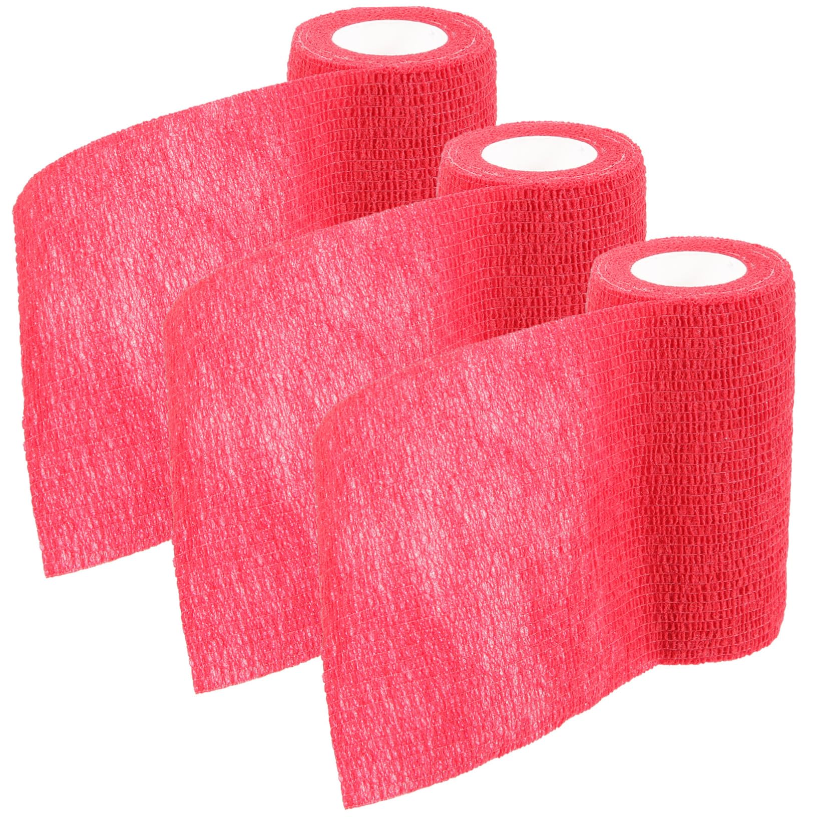 ifundom 3 Rolls Elastic Non Slip Racket Grip Tapes for Hockey Self Adhesive Absorbent Racket Tapes Durable Bright Color Design for Enhanced Performance