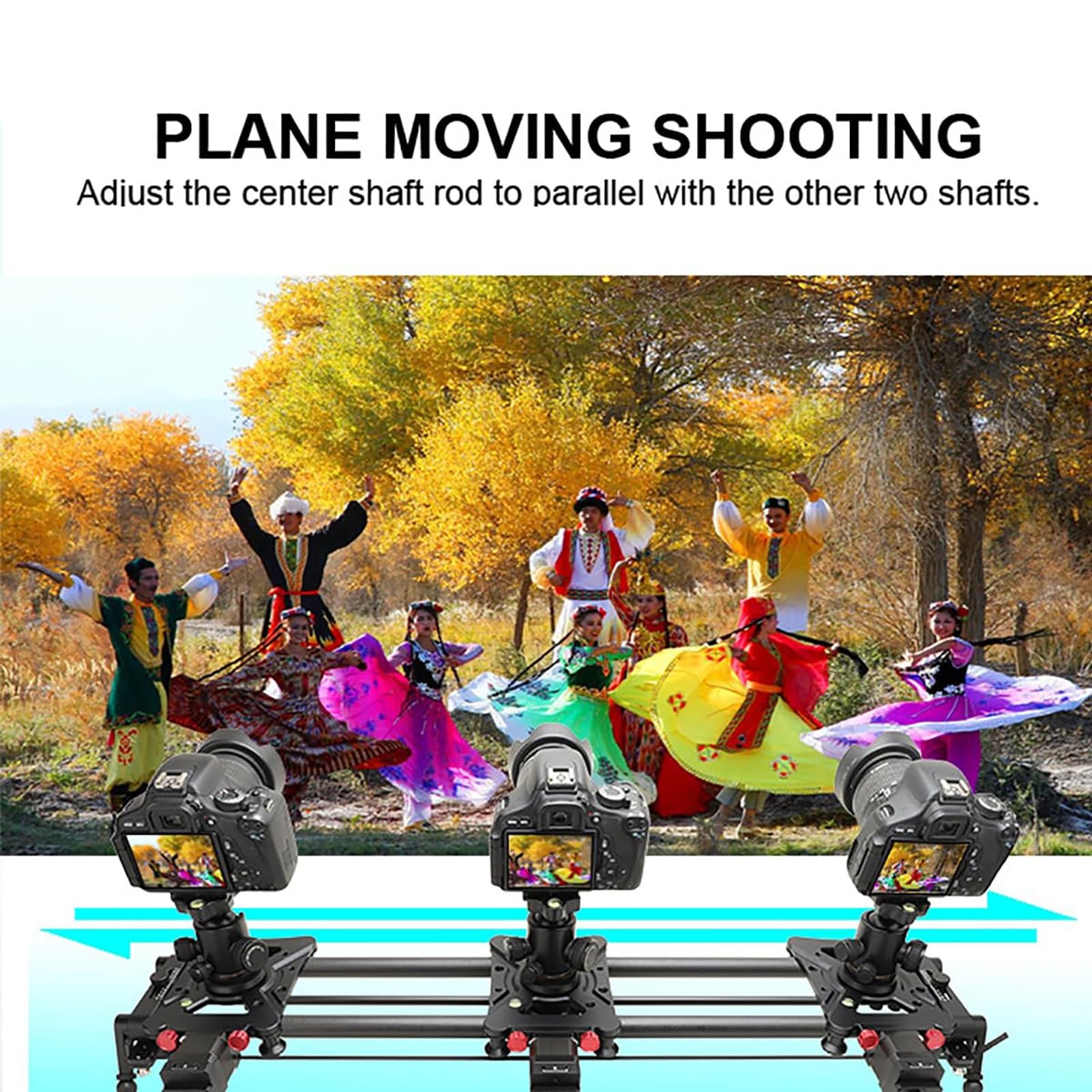 Slider Motorizzato Fotocamera con Time Lapse e Scatto Panoramico per Fotografia DSLR e Produzione Video
