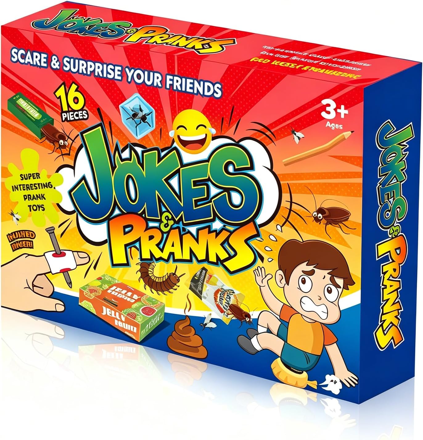 Prank Kit Funny Gag Gifts, Joke Box Ultimate Gift Set, Practical Jokes Perfect Party Favors 30 PCS Pranks for Kids Adults, April Fools Jokes Toys