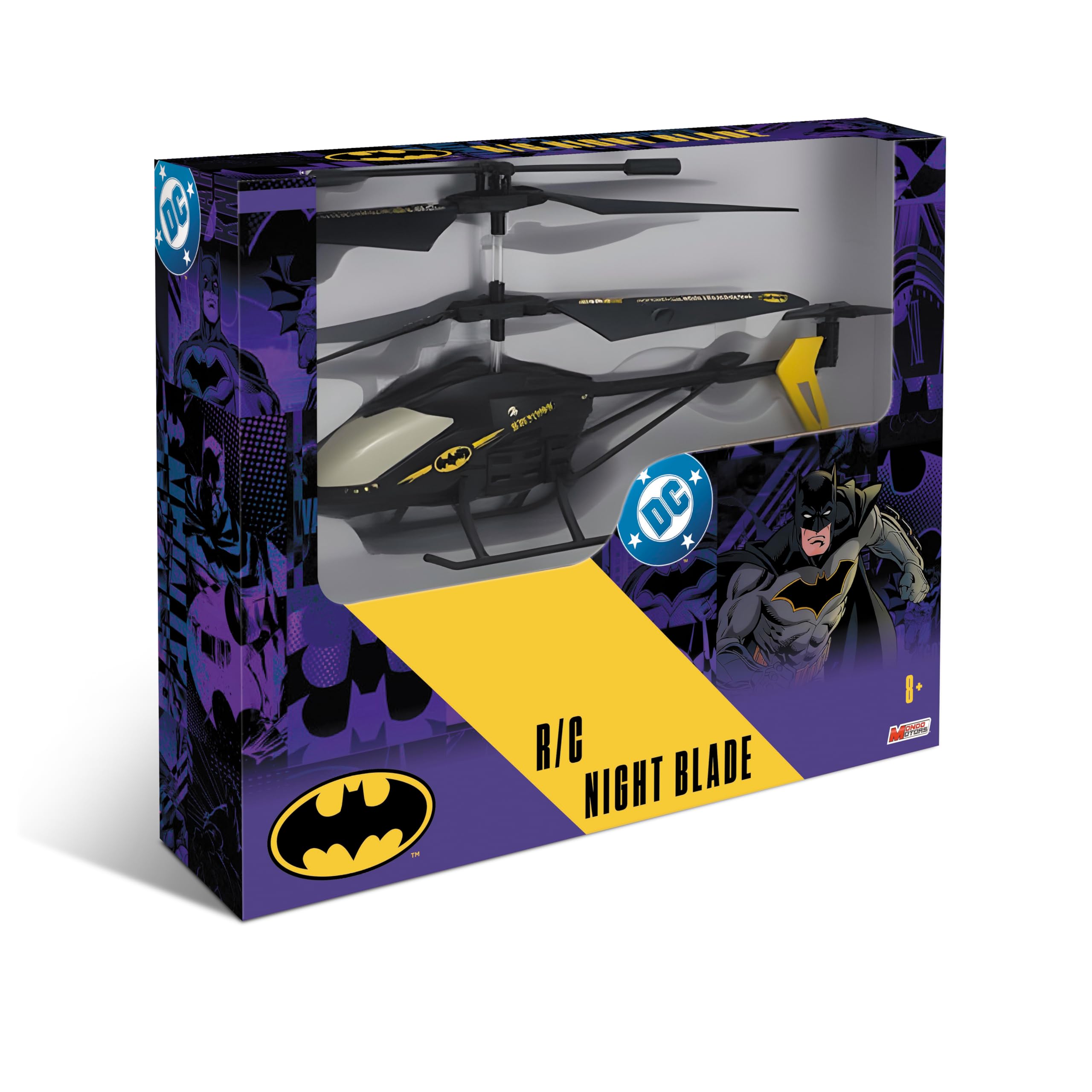 Mondo Motors - RC BATMAN NIGHT CHOPPER 21 cm - elicottero per bambini - 63881