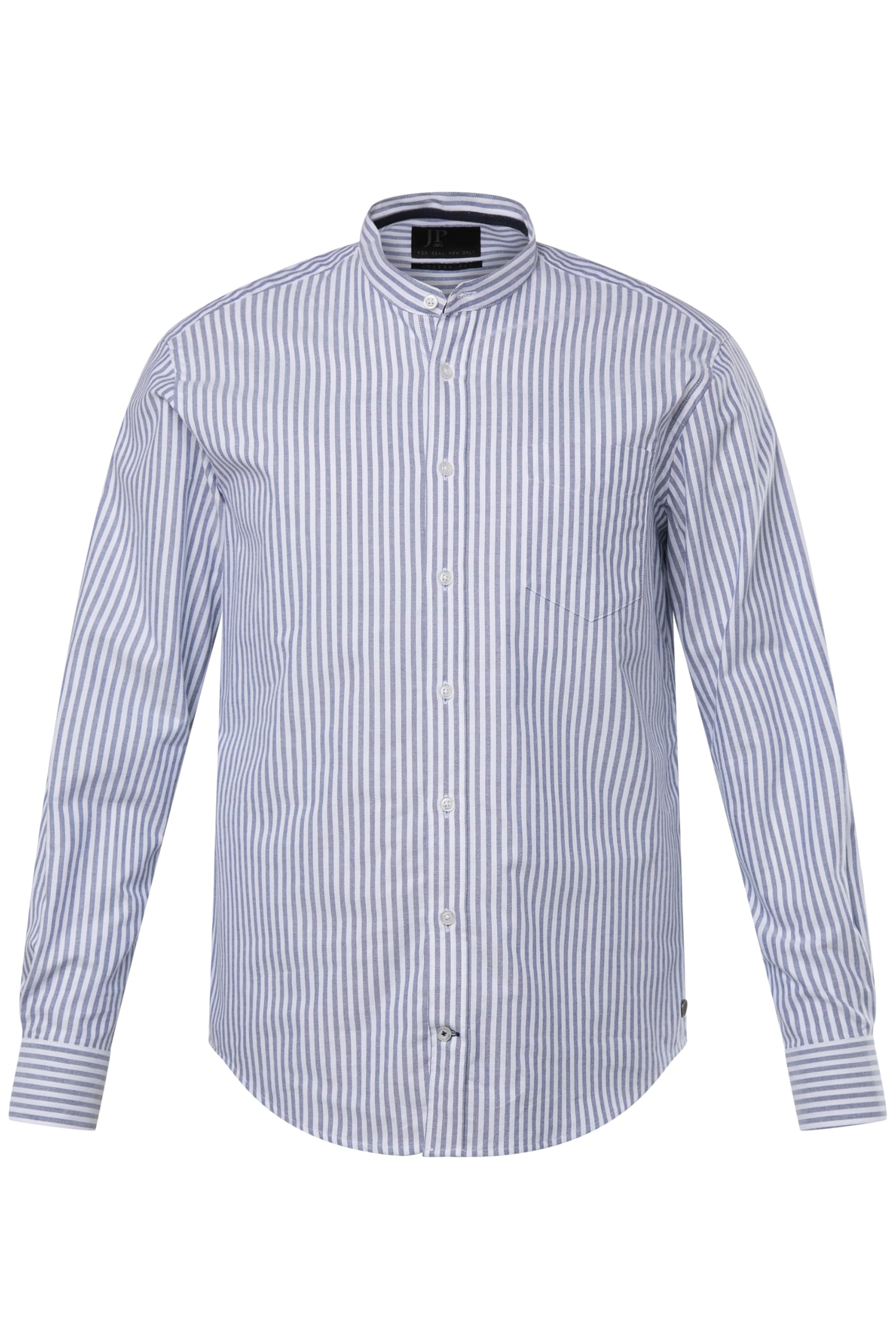 JP 1880 Camicia A Righe Colletto Alto MF Oxford 1/1 Camicia Uomo