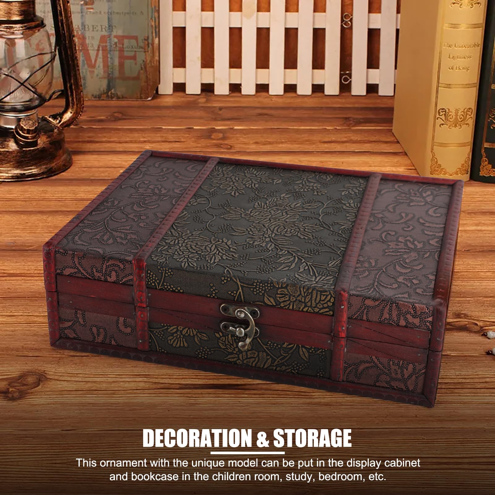 Retro-stijl houten handgemaakte decoratieve opbergdozen voor sieraden snuisterijen souvenirs