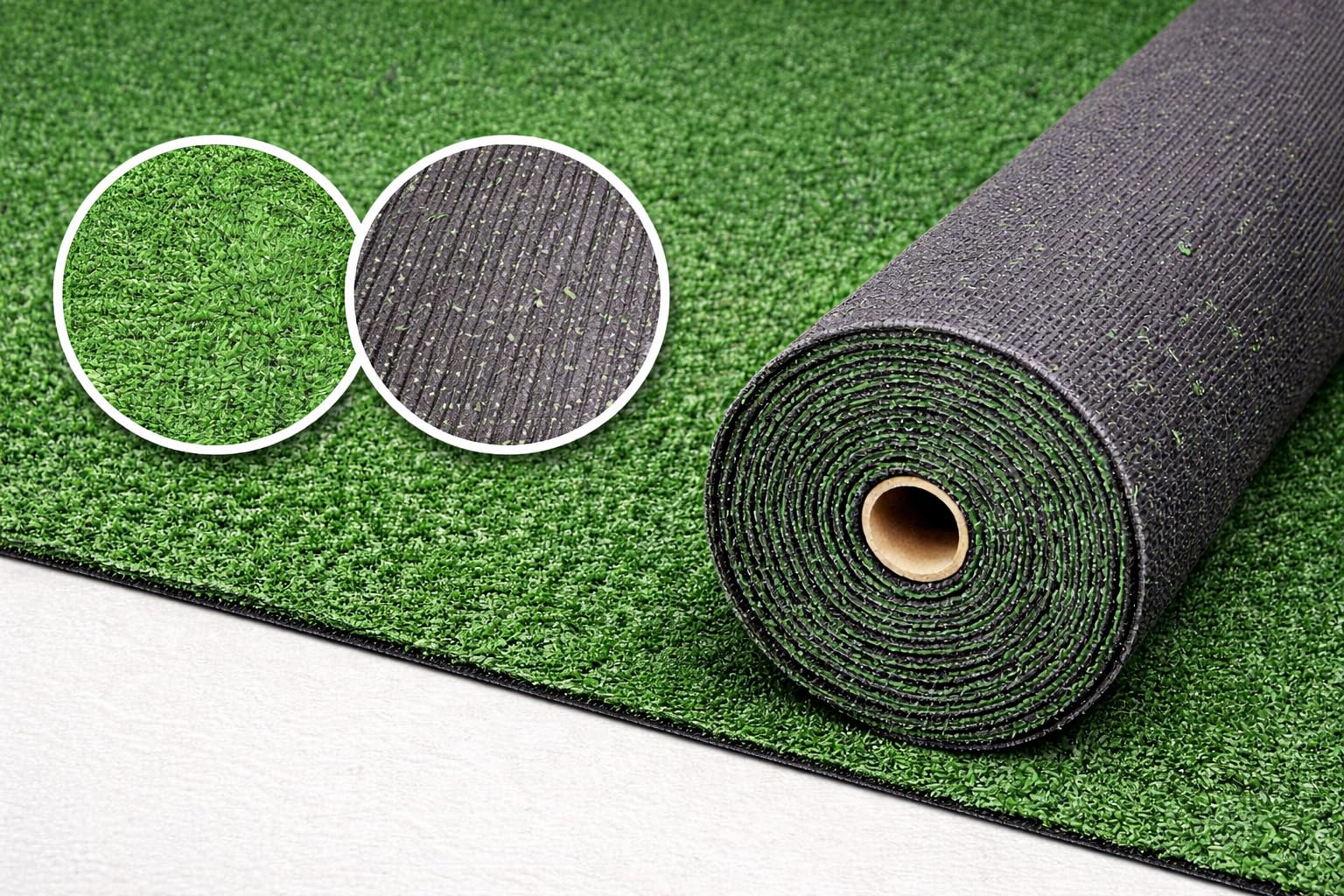 Erba Sintetica Made in Italy 7mm – Tappeto Prato Artificiale Drenante Antiscivolo per Terrazzo, Balcone, Giardino e Esterni – Facile da Posare – Vari Formati (2 x 3 metri)