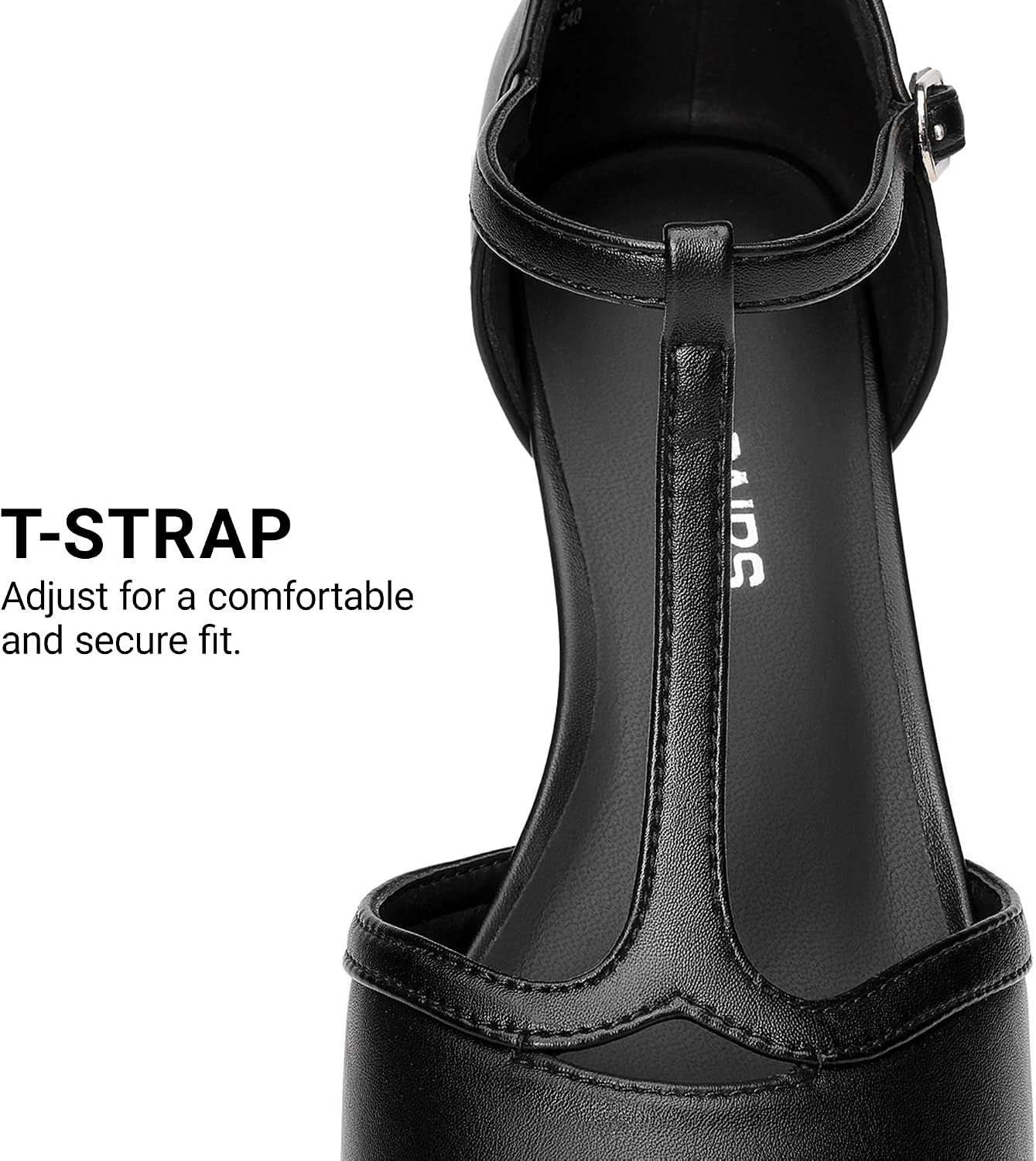 DREAM PAIRS T-Strap Mary Jane Low Block Chunky Heels Dance Pumps Dress Church Party Shoes