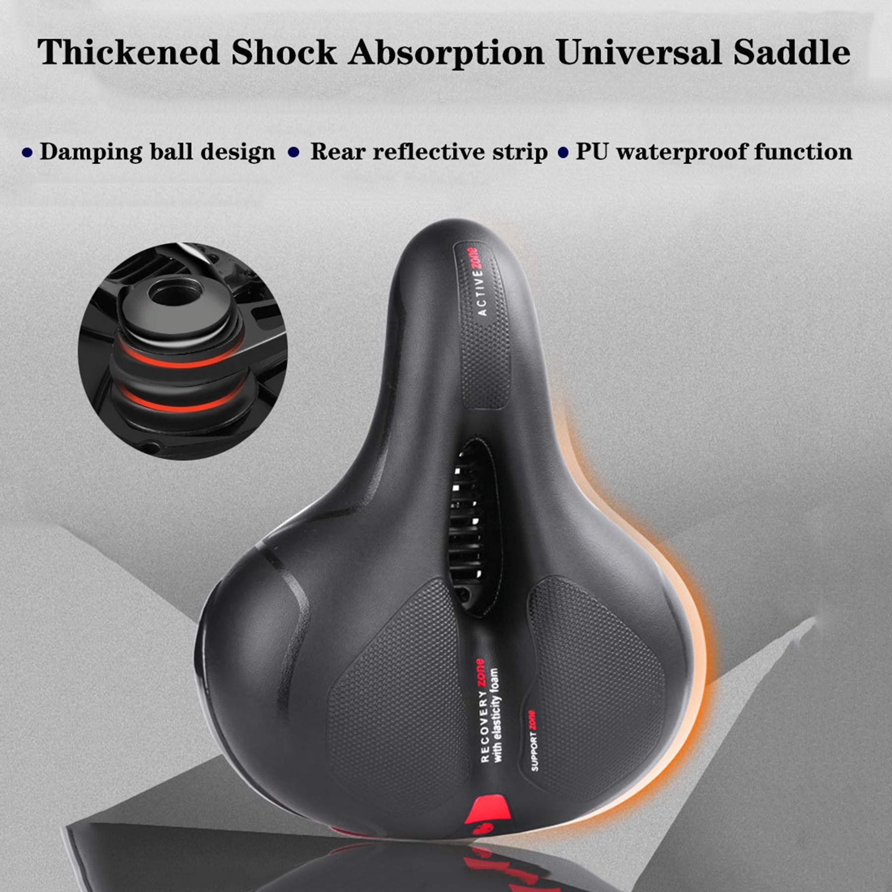 Selle Royal Respiro Athletic Comfort Unisex Saddle (Black)