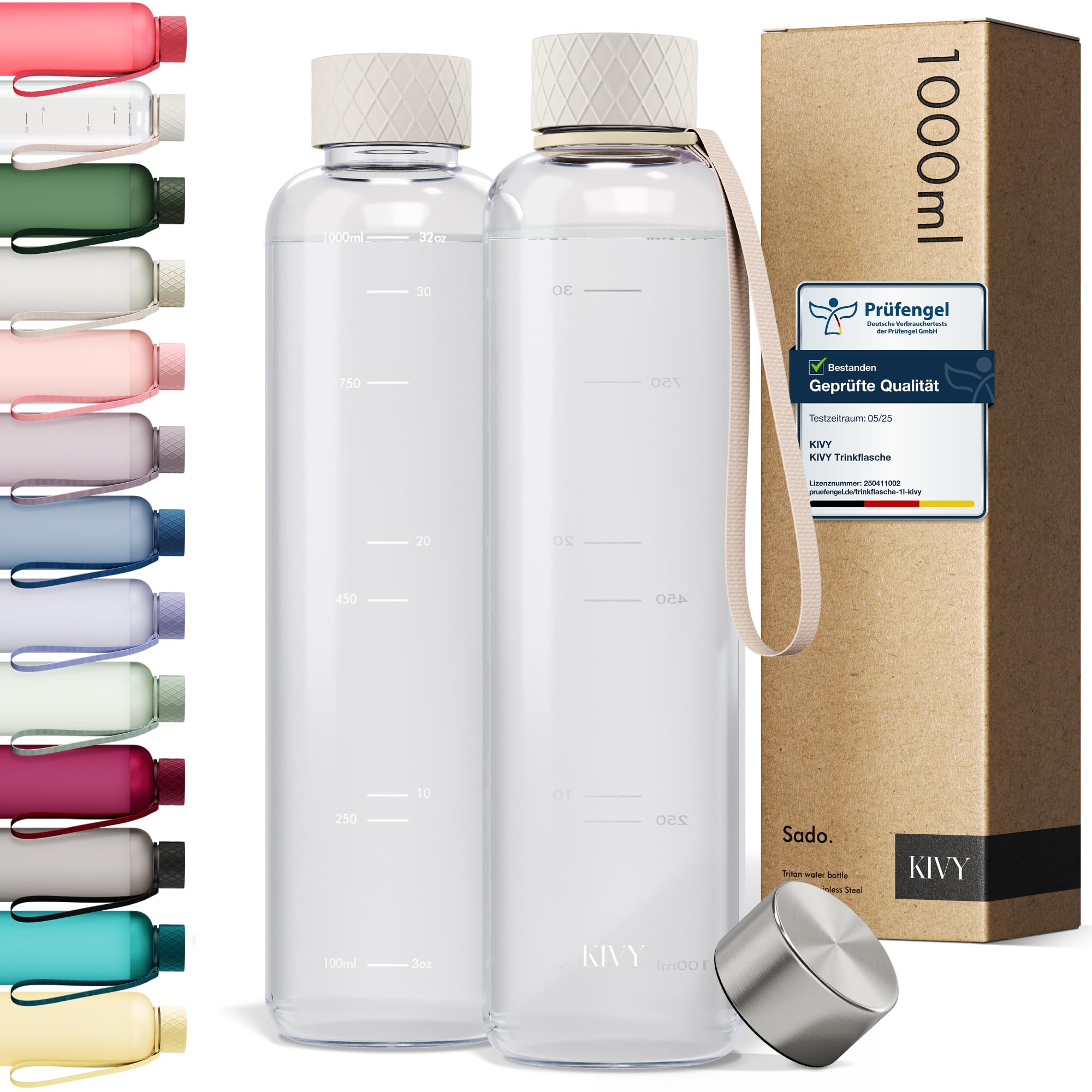 KIVY Trinkflasche mit Flip-Deckel
