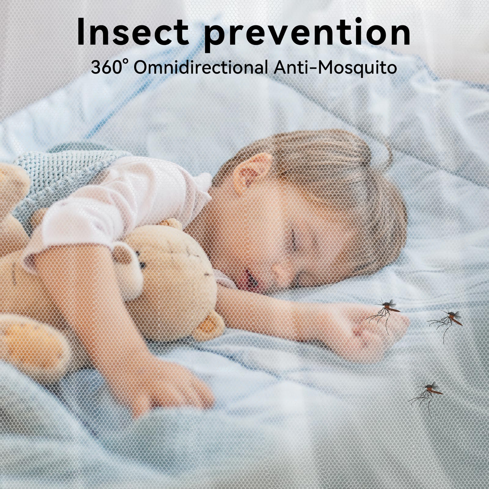 Mosquito Net for Bed Mosquiteros Cameros para Cuba One Side Opening White Bed Canopy Netting for Bedroom Camping Outdoor Travel (L75 X W35 X H63 Inch)