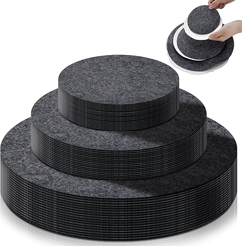 Mixweer Juego de 120 separadores de placas de fieltro para almacenamiento de platos, juego de 120 y 3 tamaños, protectores de platos suaves y