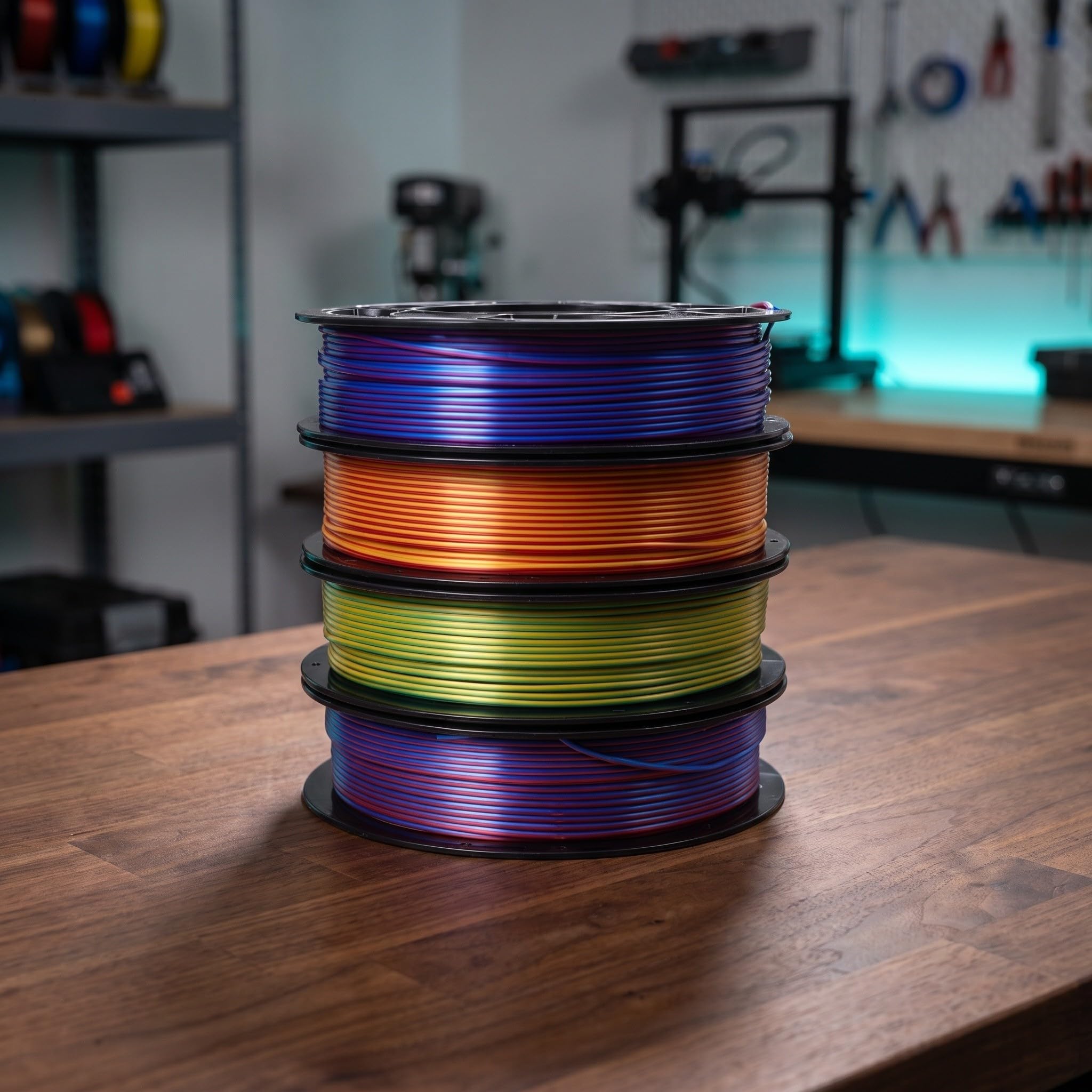 Paquete de Filamento Pla para Impresora 3d 1,75mm 250g Compatible y Estable