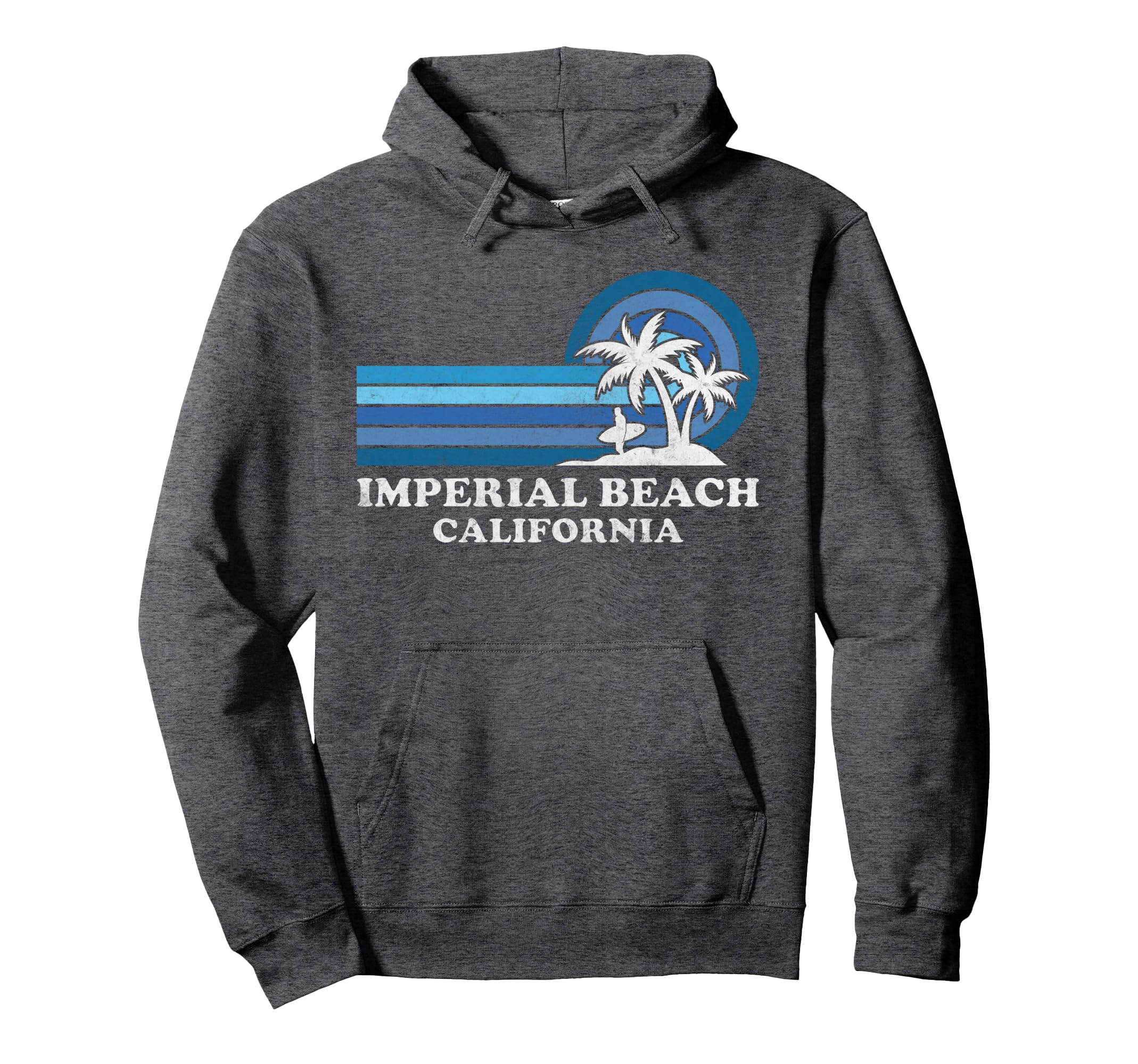 Imperial Beach California Family Summer Vacation Vintage Pullover Hoodie