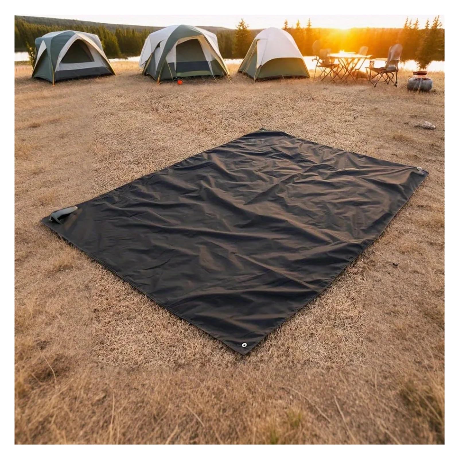 Tapis de camping antidérapant robuste et portable pour camping, randonnée, aventure, durable et léger pour une utilisation sur tout terrain