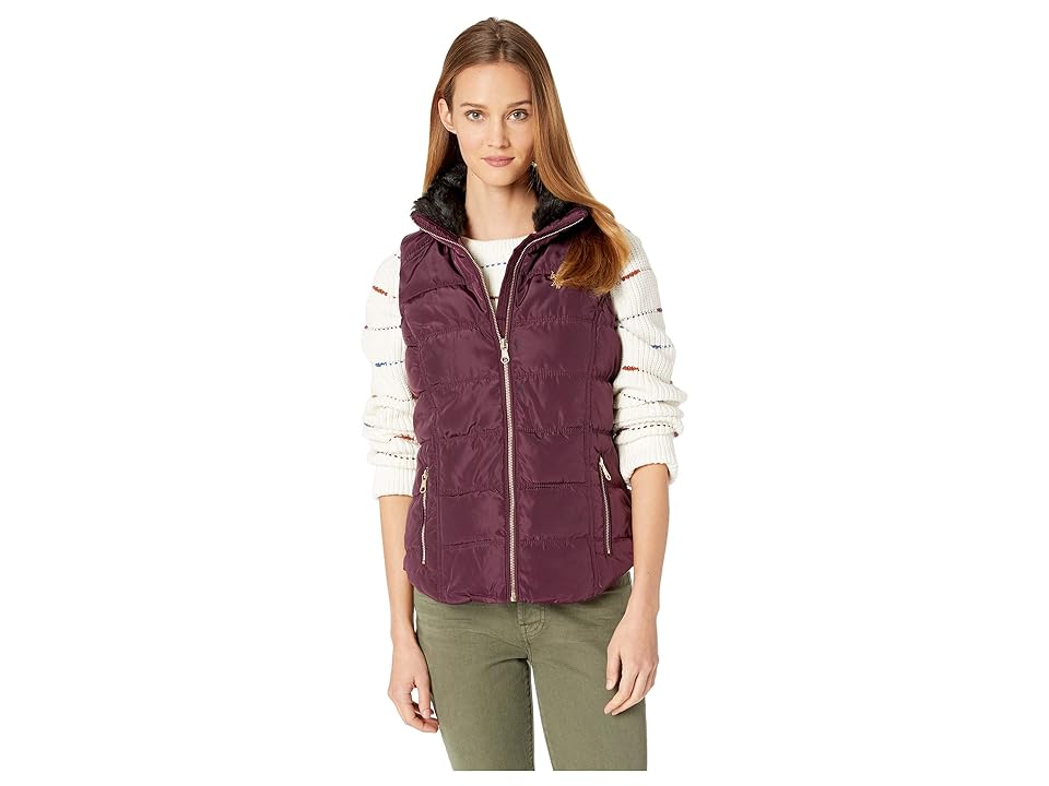 

U.S. POLO ASSN. Basic Vest (Merlot Plum) Women's Coat, Red
