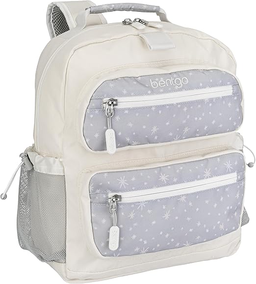 Bentgo Kids Backpack (Whimsy & Wonder Collection) - Lightweight 14’’ for School, Travel & Daycare - Ideal for Kids 4+, Durable & Water-Resistant, Roomy Interior, Loop for Lunch Bag (Starry Sprinkle)