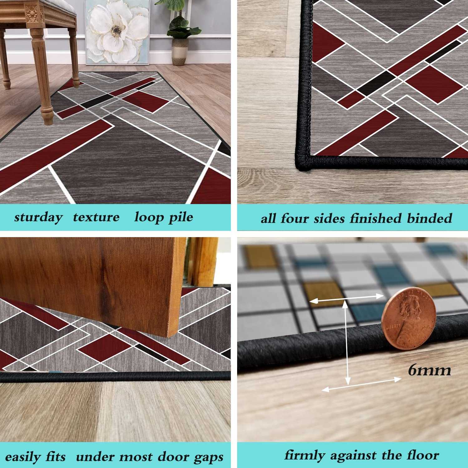Générique Tapis de lit en Laine, Doux et Moelleux à Poils Longs, Facile d'entretien, pour Chambre à Coucher, canapé, décoration d'intérieur – 50 x 460 cm