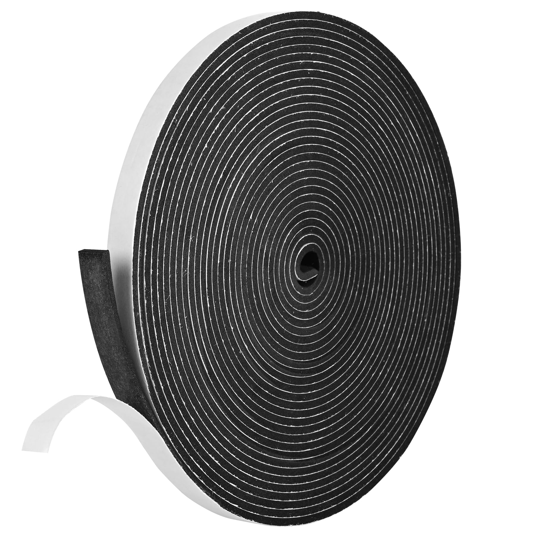 Kikerike Self Adhesive Foam Tape Weatherstrip 1/2In x 1/8In x 26Ft High Density Foam Insulation Strips Seal Weather Stripping with Strong Adhesive for Door and Window Sound Isolation Soundproofing
