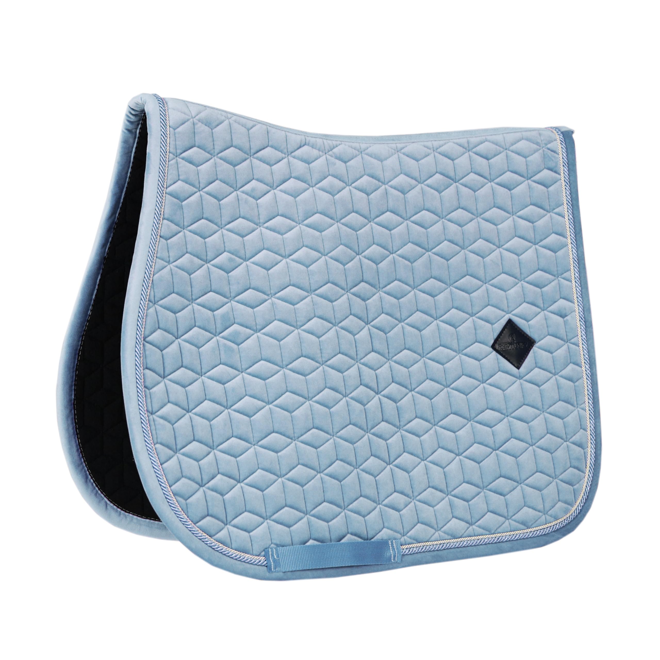 Kentucky Horsewear - Tapis de selle en velours - Tapis de selle - Saut - Bleu clair