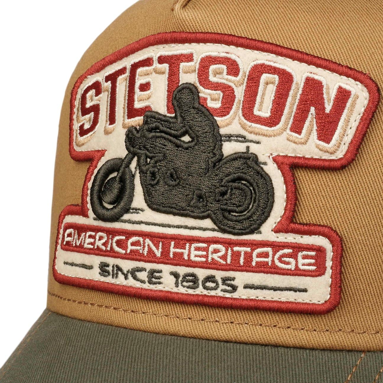 Stetson Biker Trucker Cap Größenverstellbar Mehrfarbige Meshcap Herren Frühjahr Sommer