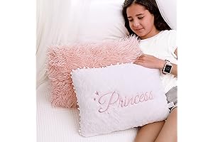 Perfectto Princess Decor Pillow: Embroidered Enchantment for Kid's Rooms