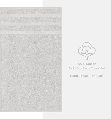 Miniatura 179 de American Soft Linen - Juego de 4 toallas de baño, 100% de algodón turco de 27 x 54 pulgadas, toallas de baño extragrandes, toallas para ducha