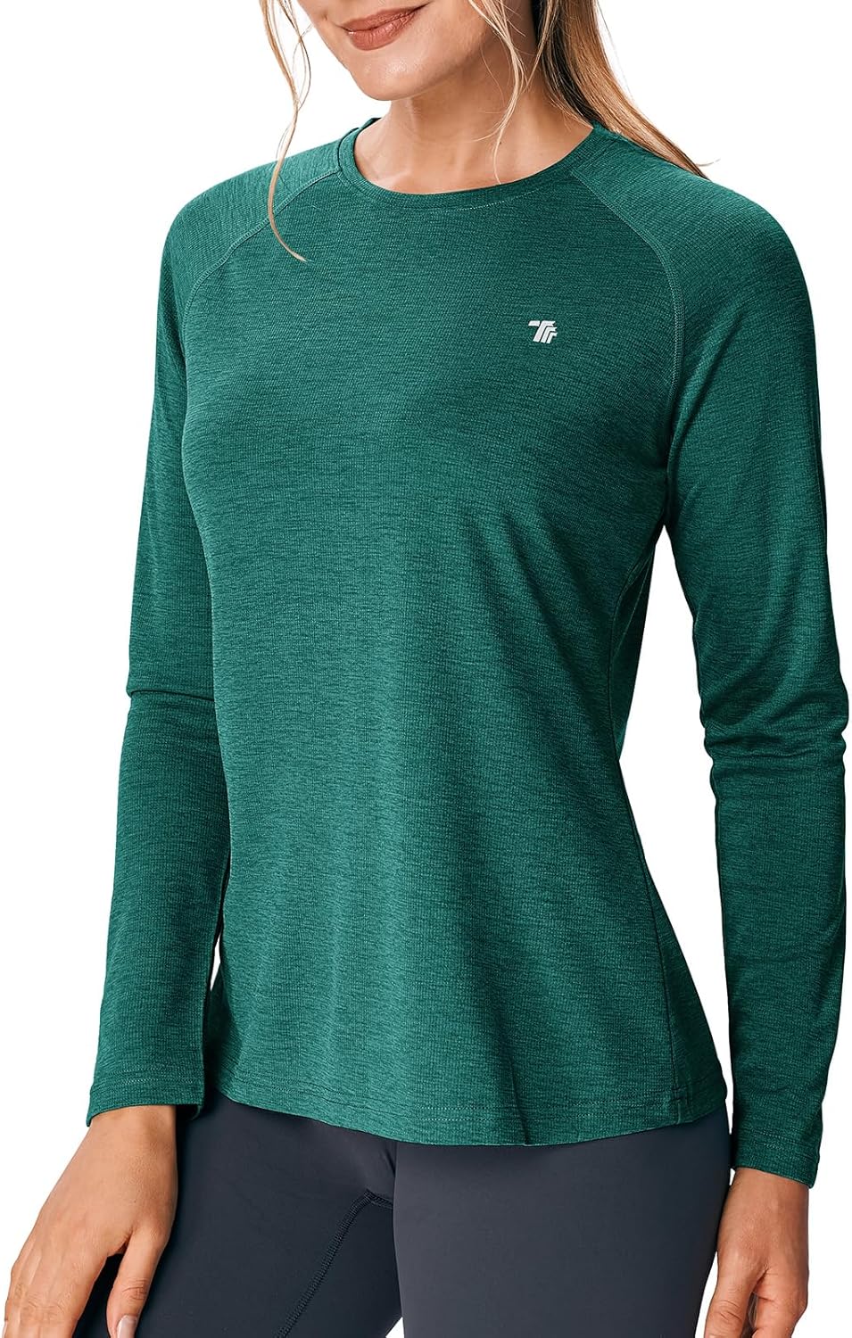 TBMPOY Women's UPF 50+ Sun Protection Long Sleeve Shirts SPF Lightweight Hiking Athletic Running Fishing Workout Tops