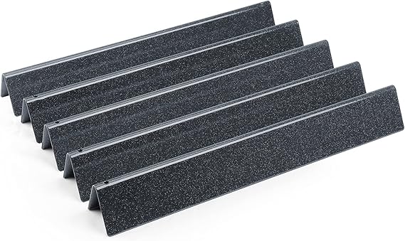 Leship Pièces De Rechange Pour Grilles Weber Genesis 300 Series E310 E320 E330 EP310 EP320 EP330 S310 S330 (contrôle Avant), Barres Aromatisantes De 44,5 Cm Et Déflecteurs Thermiques De Rechange Pour
