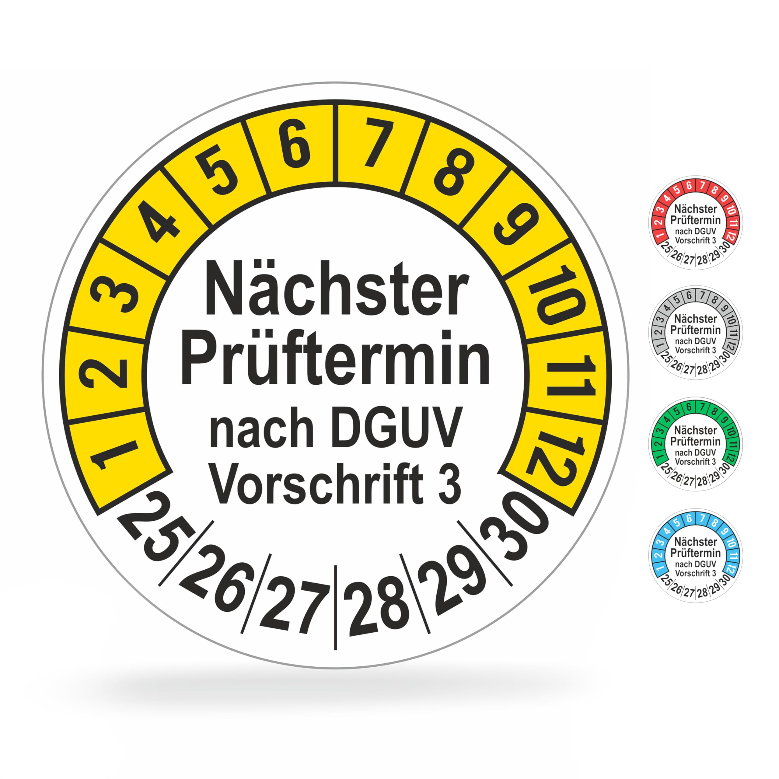 Pack Of 112 Test Badges "Next Test Date", 20 Mm Diameter - View #3
