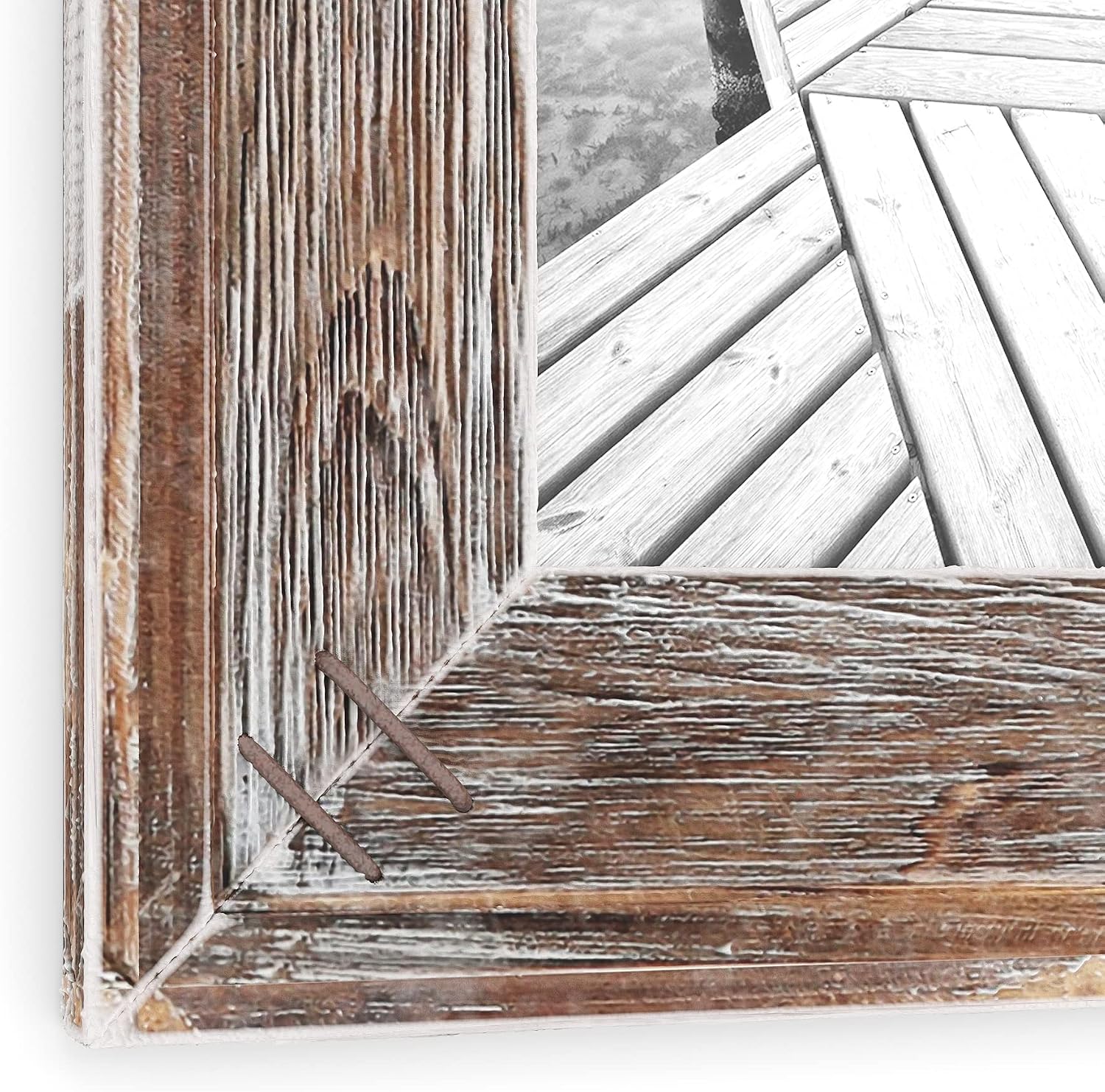 Barnyard Designs 8x10 Rustic Picture Frame 8x10 Frame Distressed Brown Wood Picture Frame, Farmhouse Picture Frame, Rustic Frame Vertical or Horizontal Display, Tabletop Wall Hanging Farmhouse Frame