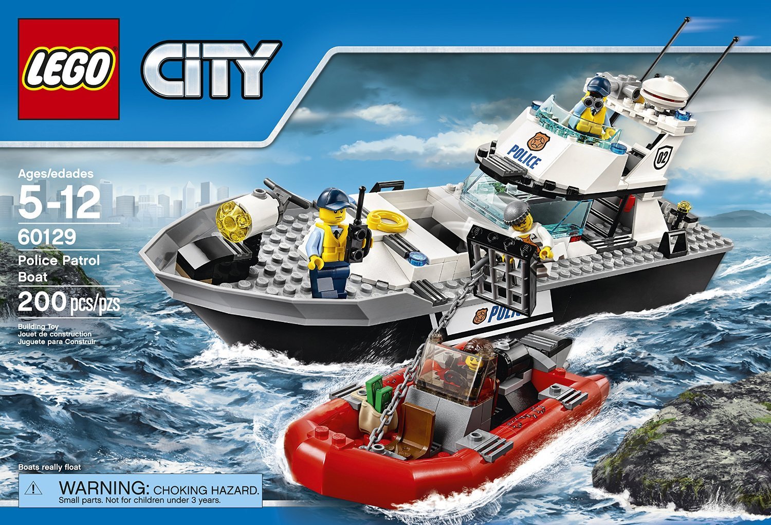 police patrol boat lego