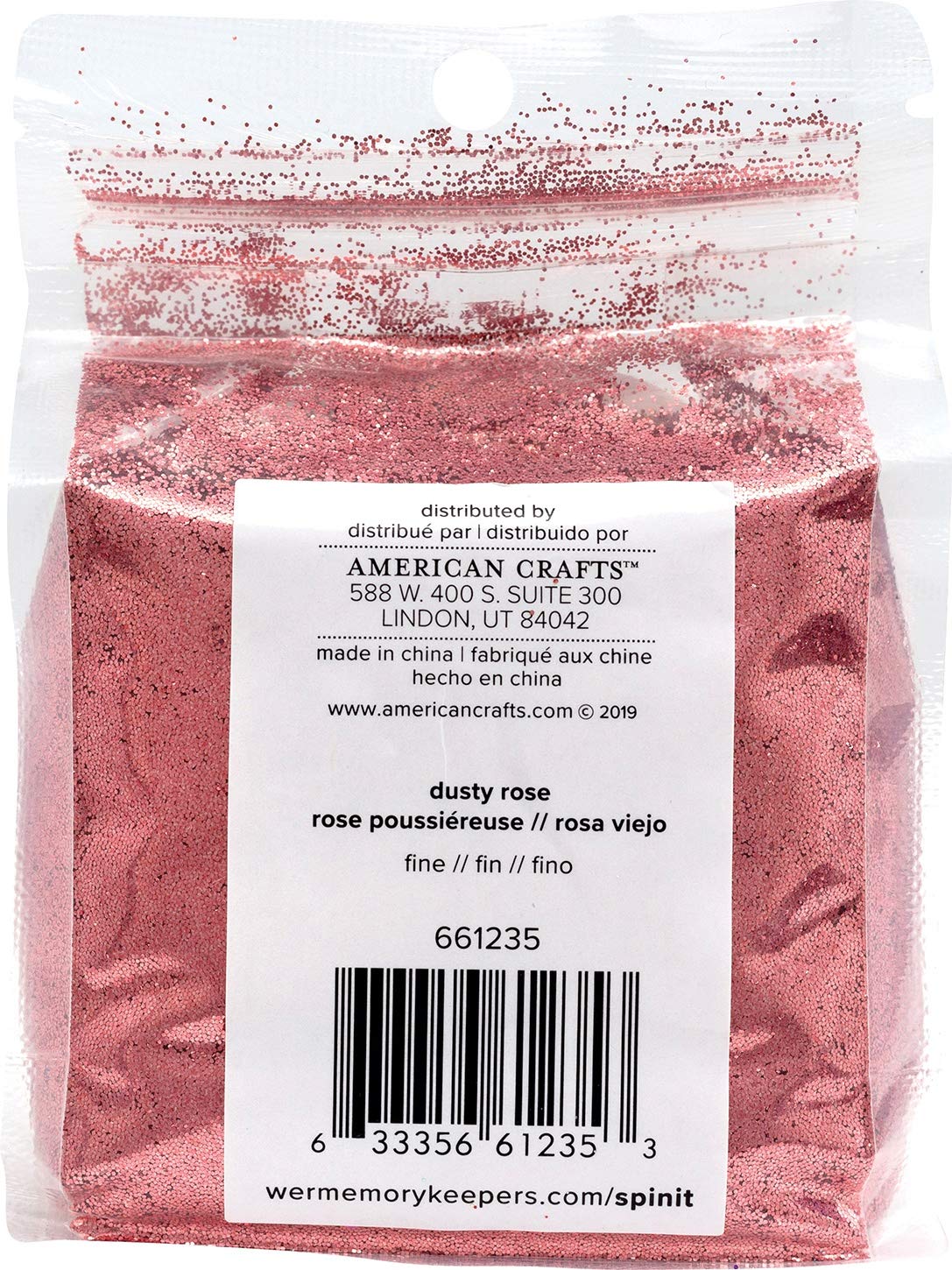 AMERICAN CRAFTS/WE R MEMORY Spin IT Glitter Dusty Rose