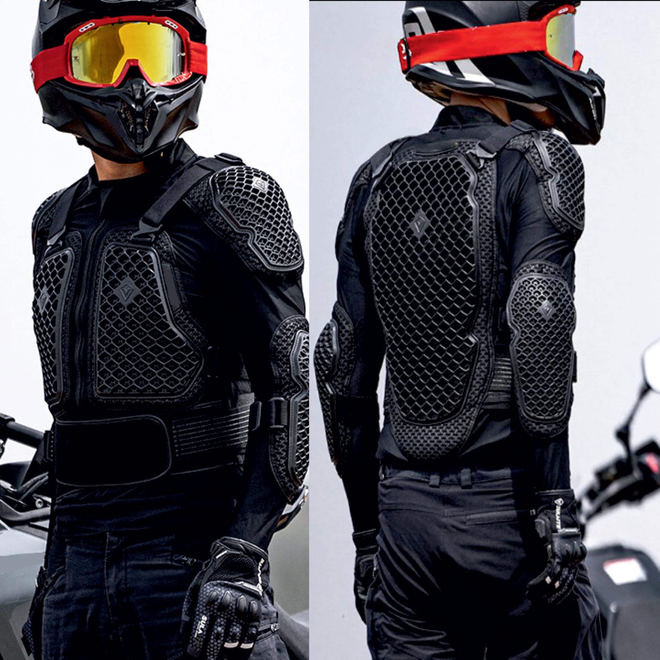 NIKAVI M24 Motorcycle Rider Jacket for Men – Waterproof, CE Armor Protection, Breathable Mesh, Protective Gear CE Pads– Safety Jacket for Bike's - Off-Road, Racing & Adventure Use for All Season 3