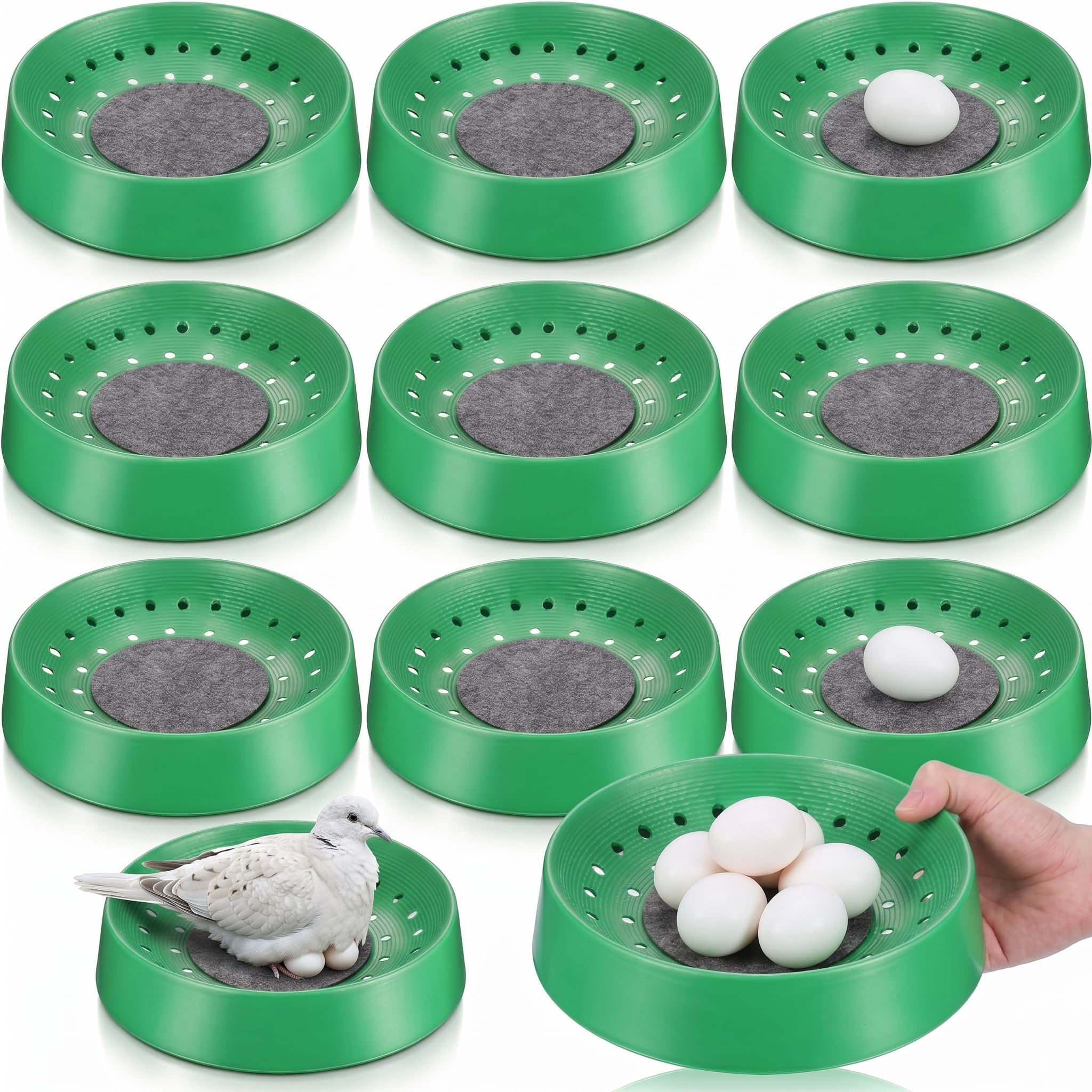 Bols de nidification plastique lavables et durables pour pigeons et oiseaux