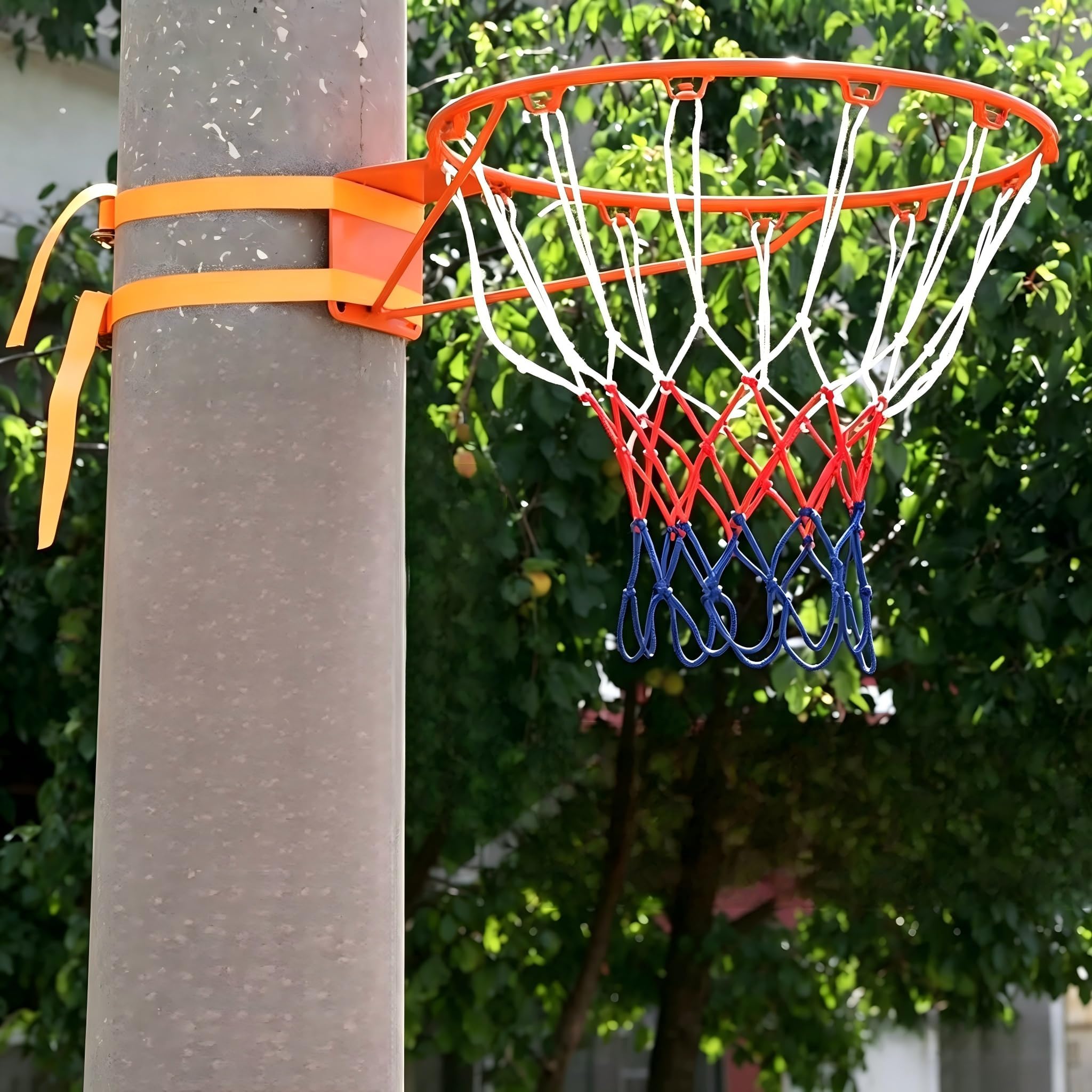 Canestro da basket per esterni, flessibile, senza foratura, per giardino