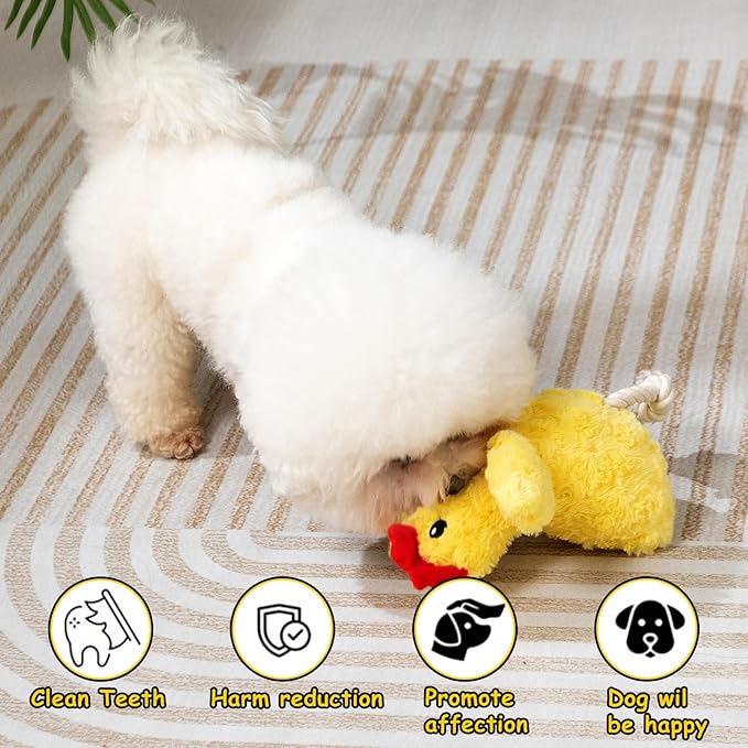 Juguete de Peluche con Sonido y Cuerda para Perros Hollypet miniatura 5