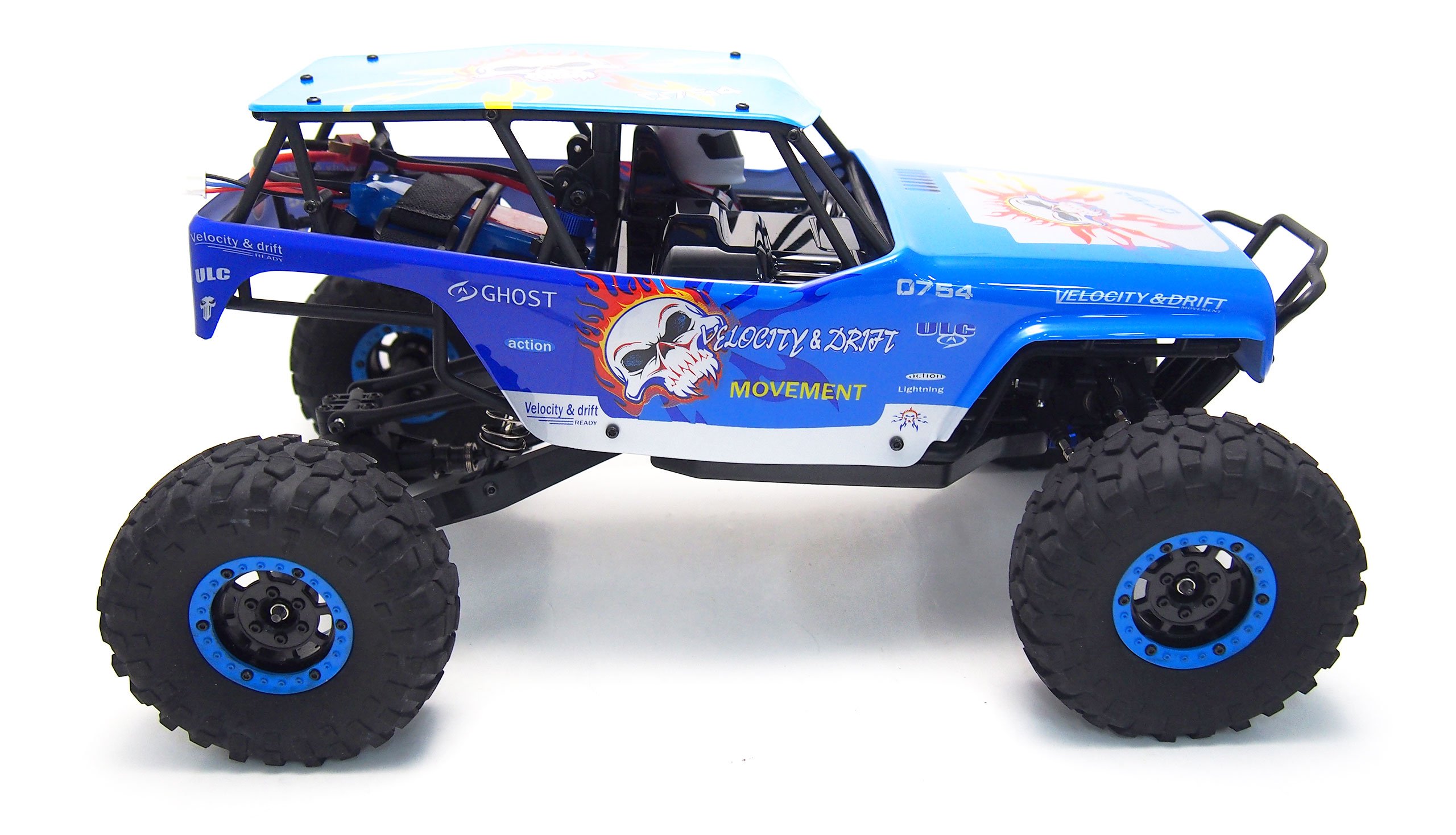Amewi 2,4GHz, Cross Rock Racer 1:10, 2,4 GHz, RTR, Color Azul (22276)