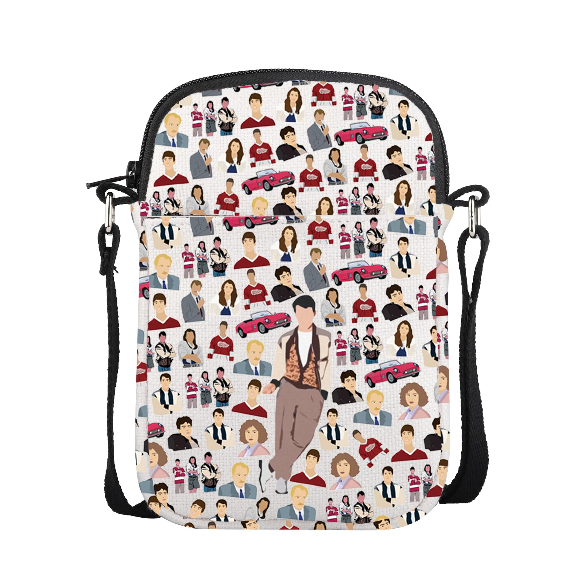 CMNIM Bueller Day Off Movie Gift Fer-is Bueller Crossbody Bag Chic-go Themed Movie Bag for Save Fer-is Movie Fans Gifts