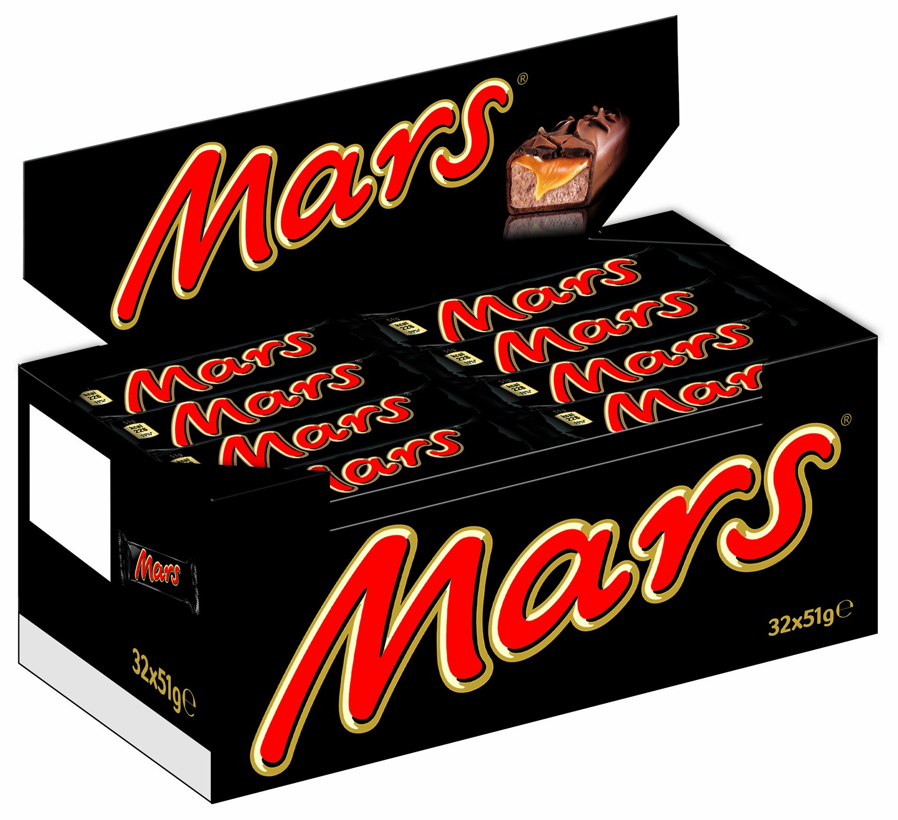 Mars Bars Single 51gr 32 Teile